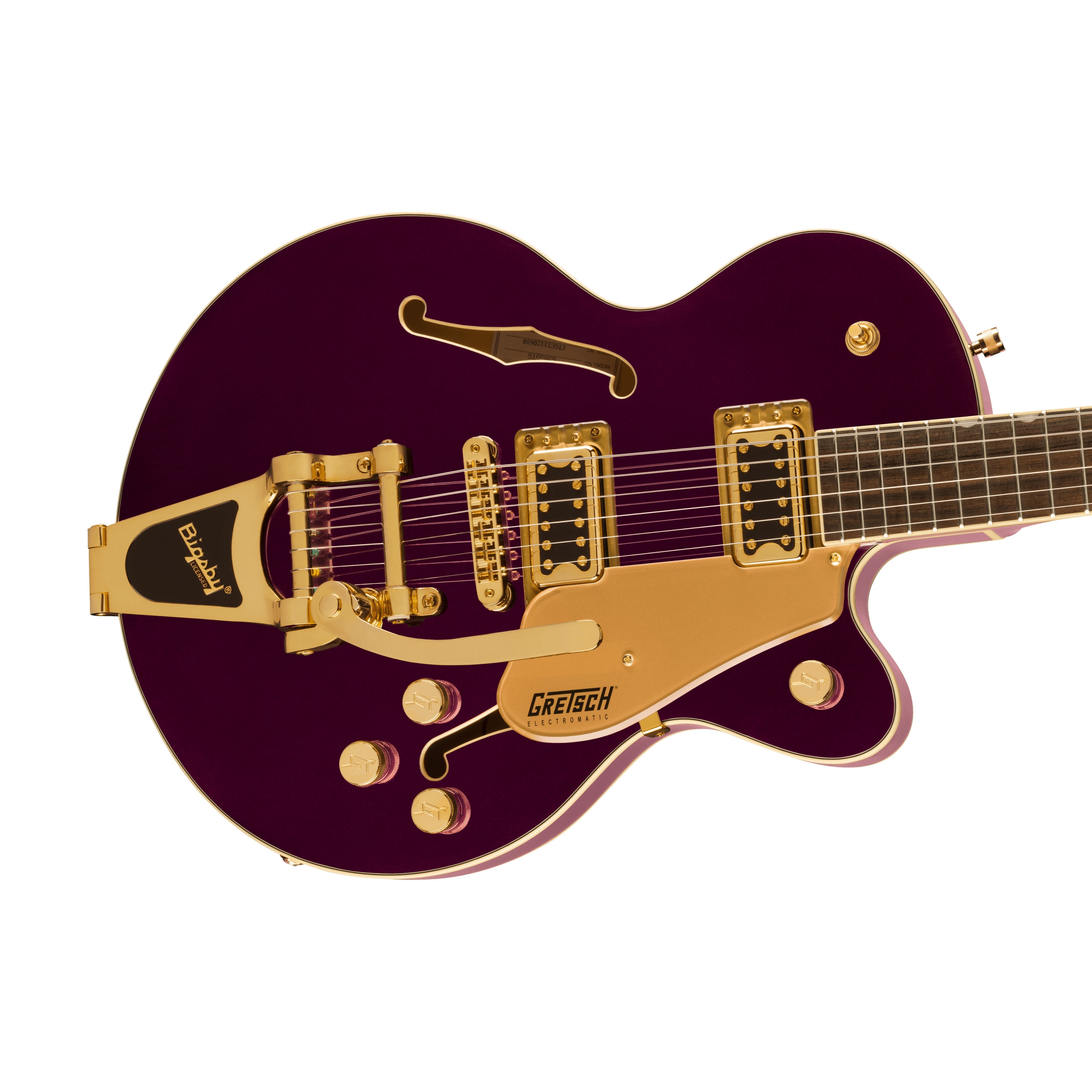 Gretsch G5655TG Electromatic Centre Block Jr Single-Cut Guitar w/Bigsby, Laurel FB Electric Guitar, Amethyst |  GRETSCH |  ELECTRIC GUITAR |  Zoso Music