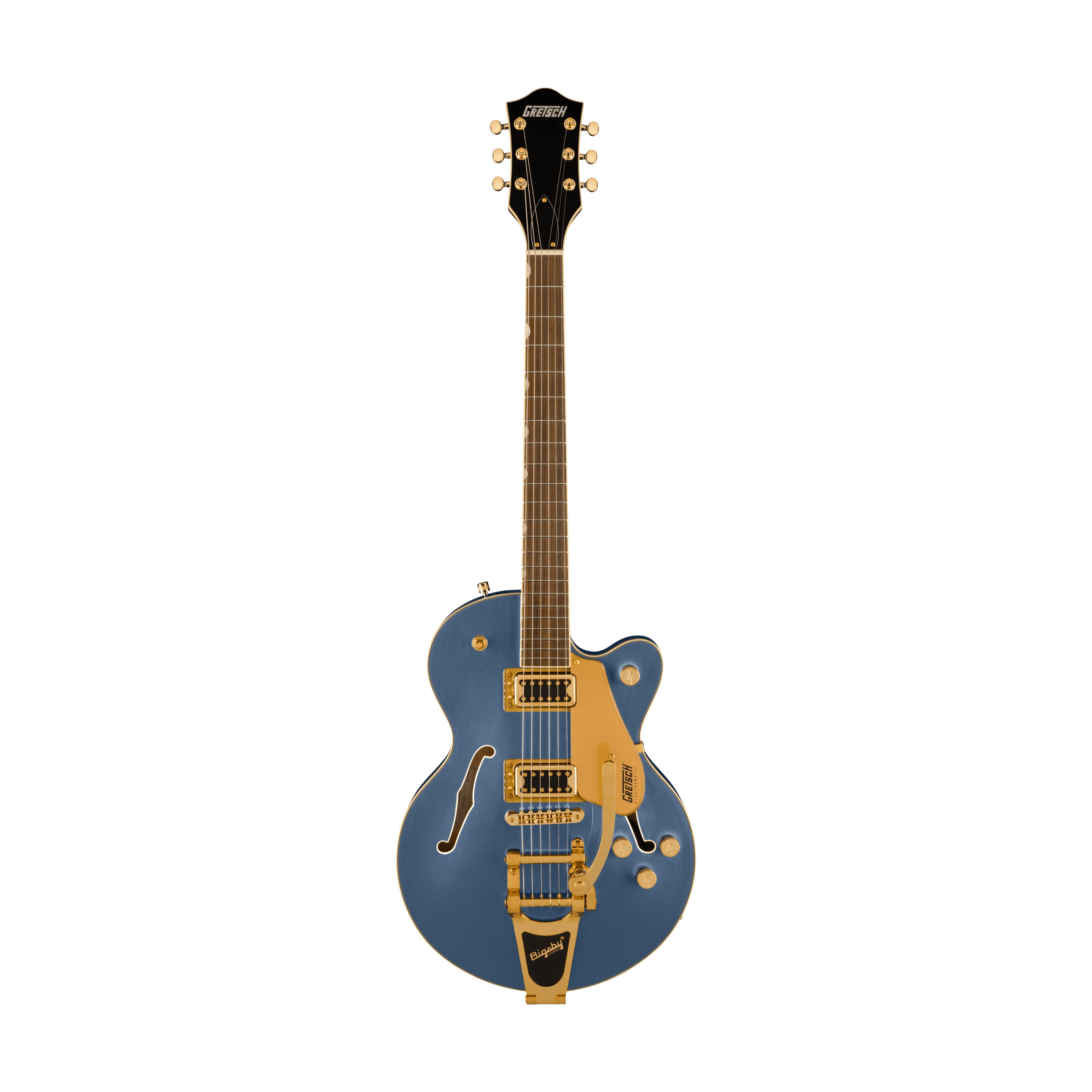Gretsch G5655TG Electromatic Centre Block Jr Single-Cut Guitar w/Bigsby, Laurel FB Electric Guitar, Cerulean Smoke |  GRETSCH |  ELECTRIC GUITAR |  Zoso Music