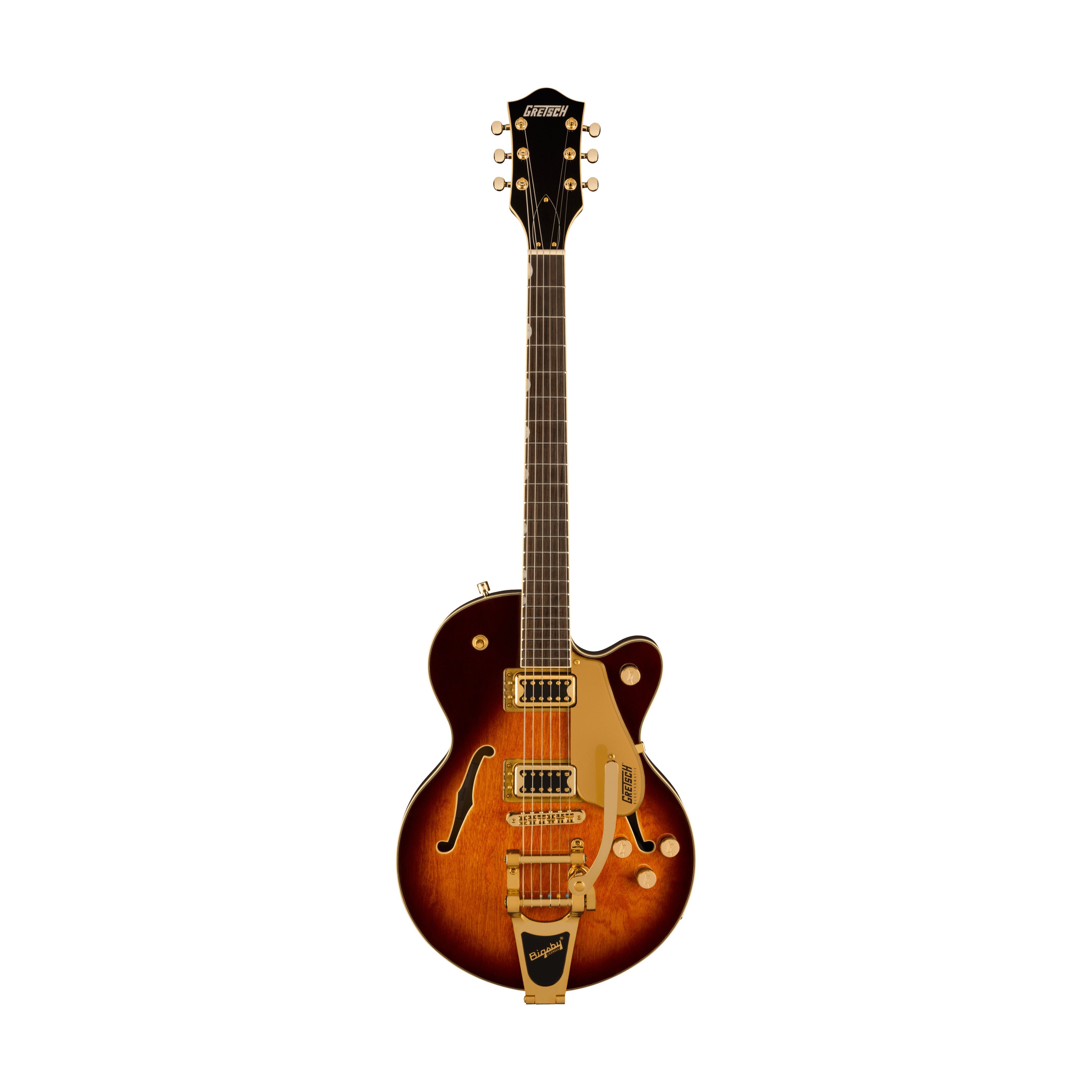Gretsch G5655TG Electromatic Centre Block Jr Single-Cut w/Bigsby, Laurel FB, Single Barrel Burst |  GRETSCH |  ELECTRIC GUITAR |  Zoso Music