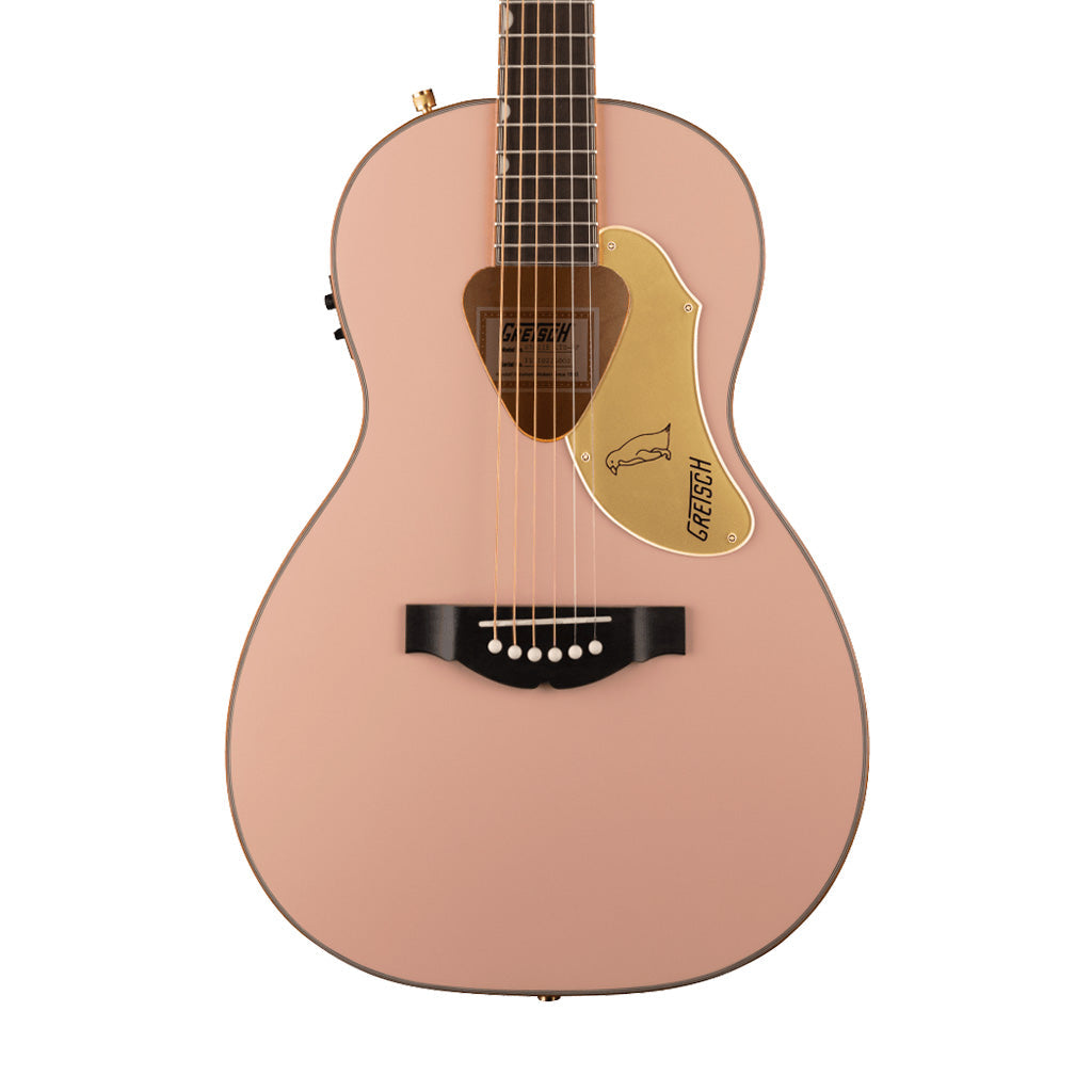 Gretsch G5021E Ltd Ed Rancher Penguin Parlor Acoustic Guitar, RW FB, Shell Pink | Zoso Music Sdn Bhd