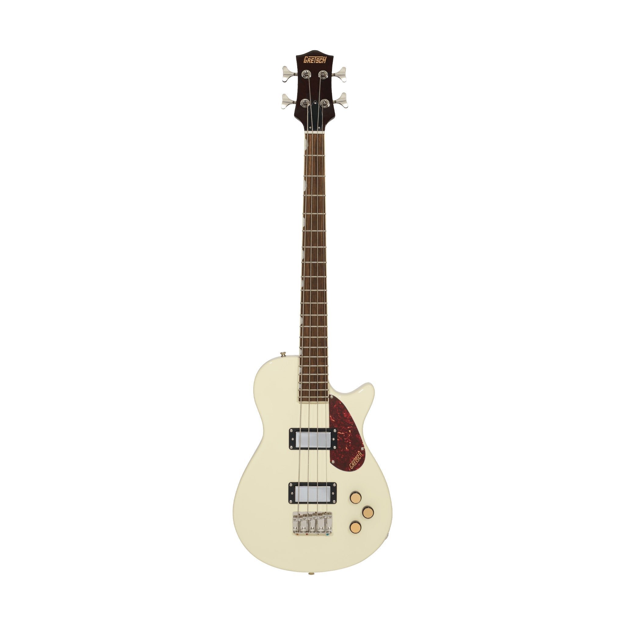 Gretsch Streamliner Jet Club Bass Single-Cut Guitar, Laurel FB, Vintage White |  GRETSCH |  BASS GUITAR |  Zoso Music