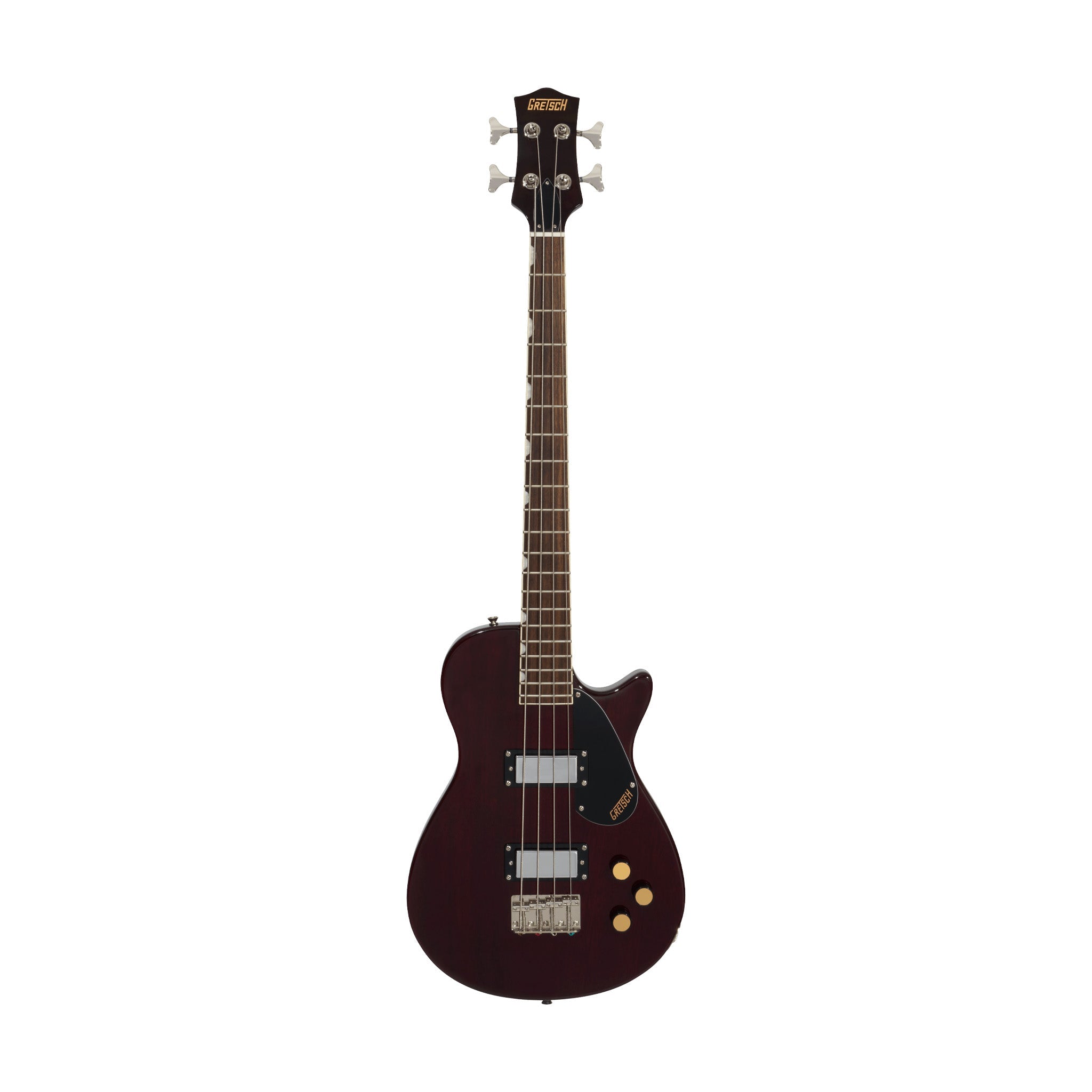 Gretsch Streamliner Jet Club Bass Single-Cut Guitar, Laurel FB, Walnut Stain |  GRETSCH |  BASS GUITAR |  Zoso Music