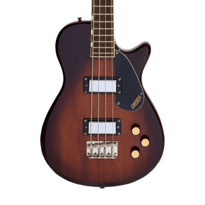 Gretsch Streamliner Jet Club Bass Single-Cut Guitar, Laurel FB, Havana Burst | Zoso Music Sdn Bhd