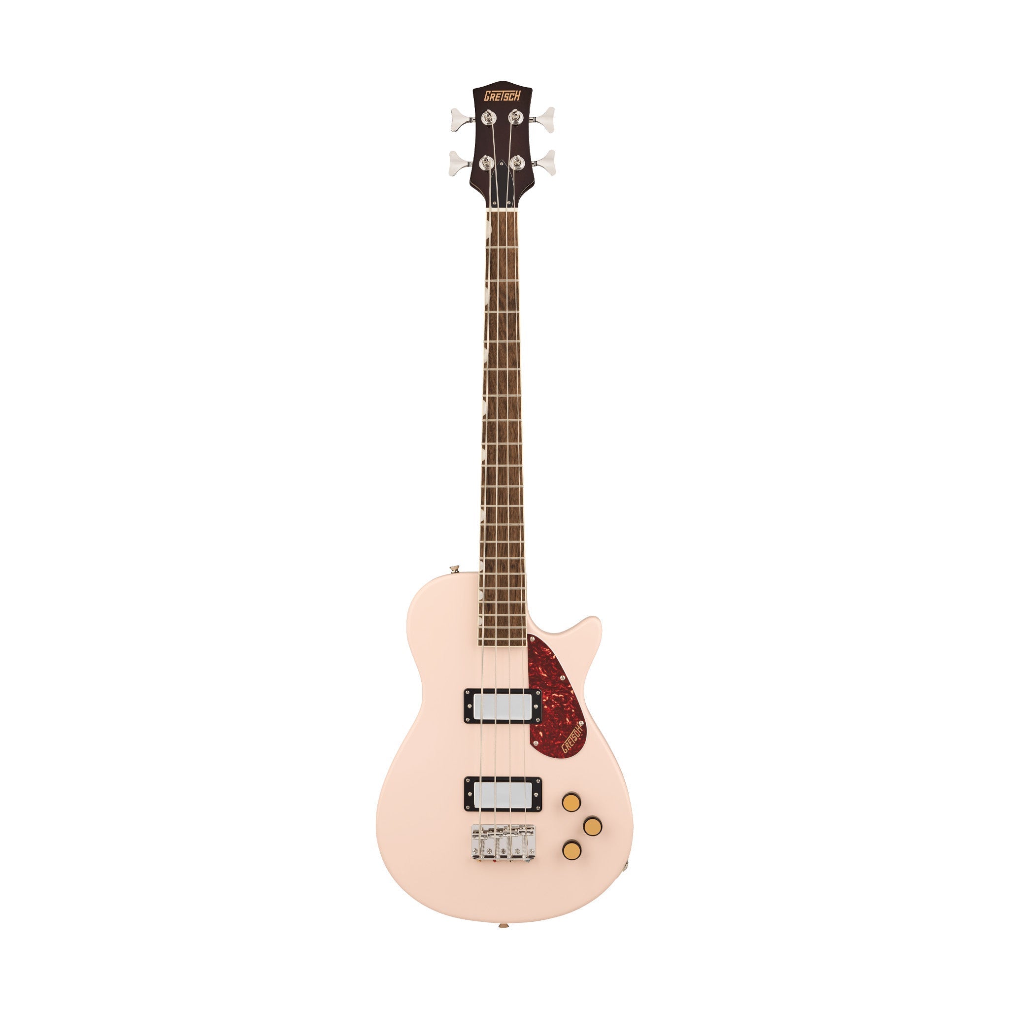 Gretsch Streamliner Jet Club Bass Single-Cut Guitar, Laurel FB, Shell Pink |  GRETSCH |  BASS GUITAR |  Zoso Music