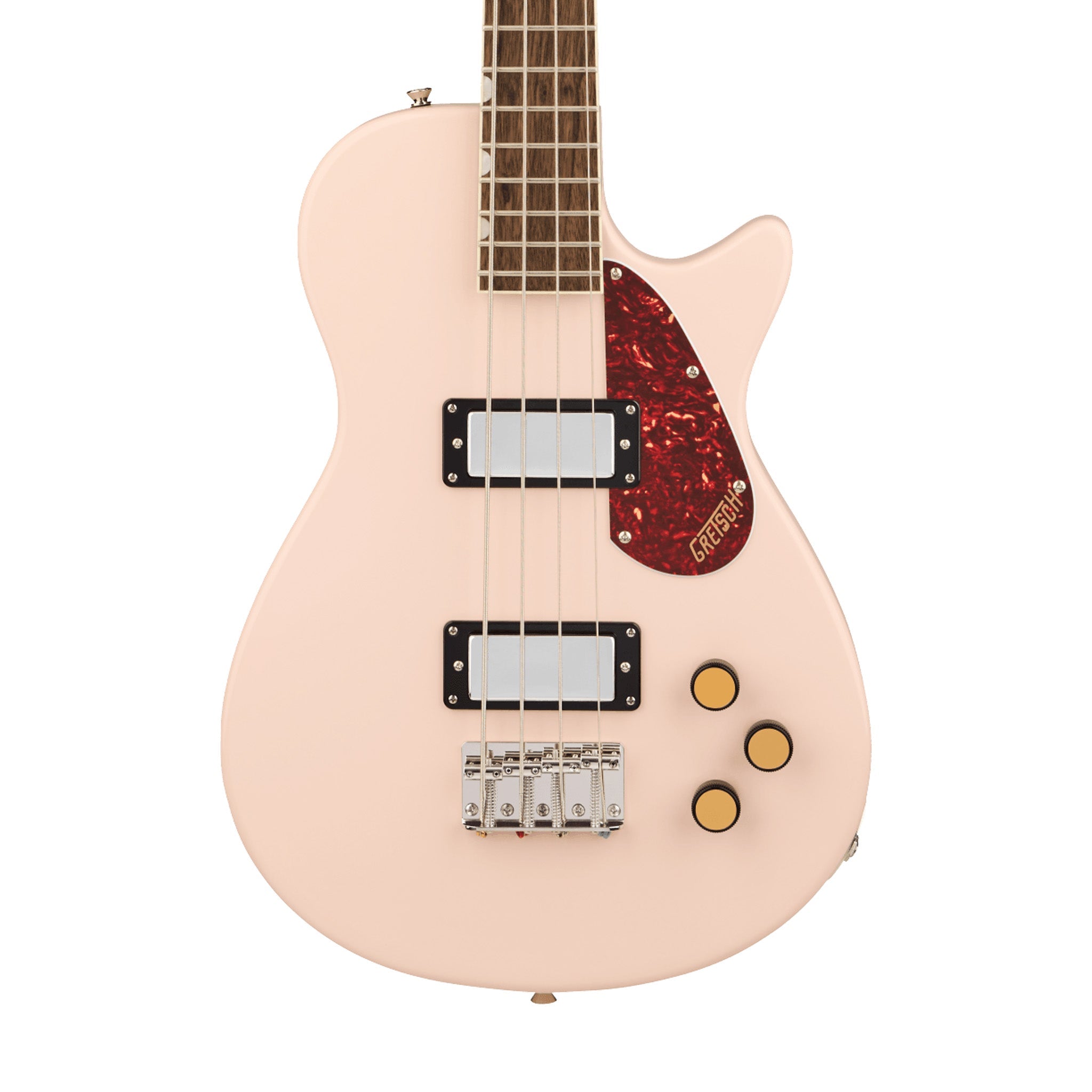 Gretsch Streamliner Jet Club Bass Single-Cut Guitar, Laurel FB, Shell Pink | Zoso Music Sdn Bhd