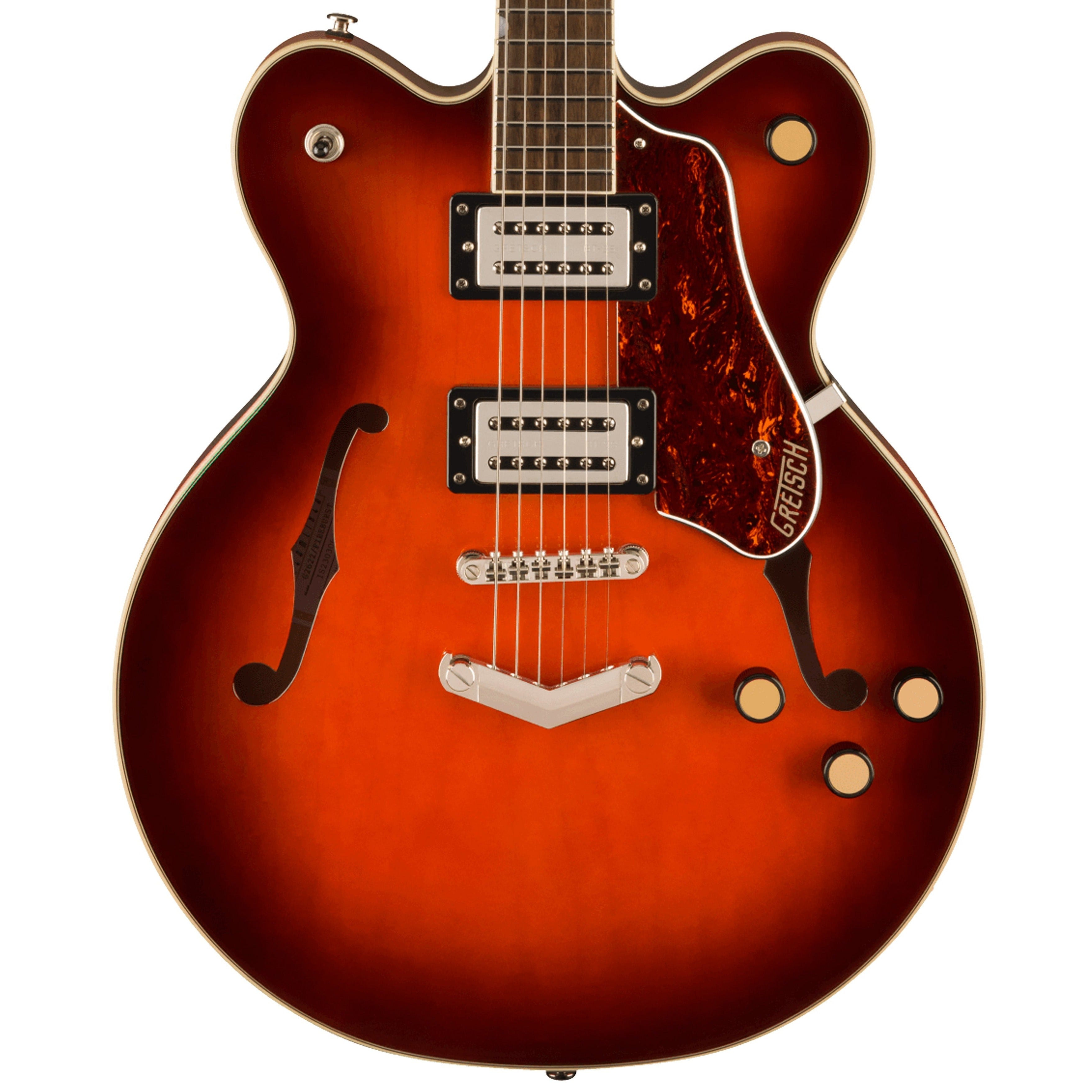 Gretsch G2622 Streamliner Center Block Double-Cut Electric Guitar, Fireburst | Zoso Music Sdn Bhd
