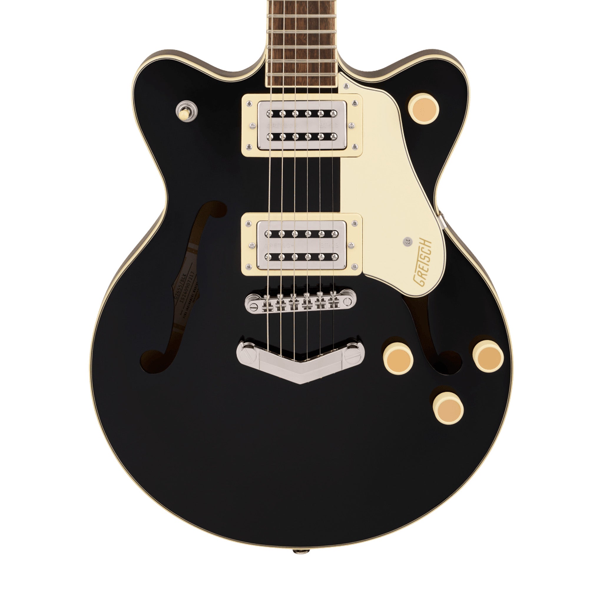 Gretsch G2655 Streamliner Center Block Jr. Double-Cut Electric Guitar, Black | Zoso Music Sdn Bhd