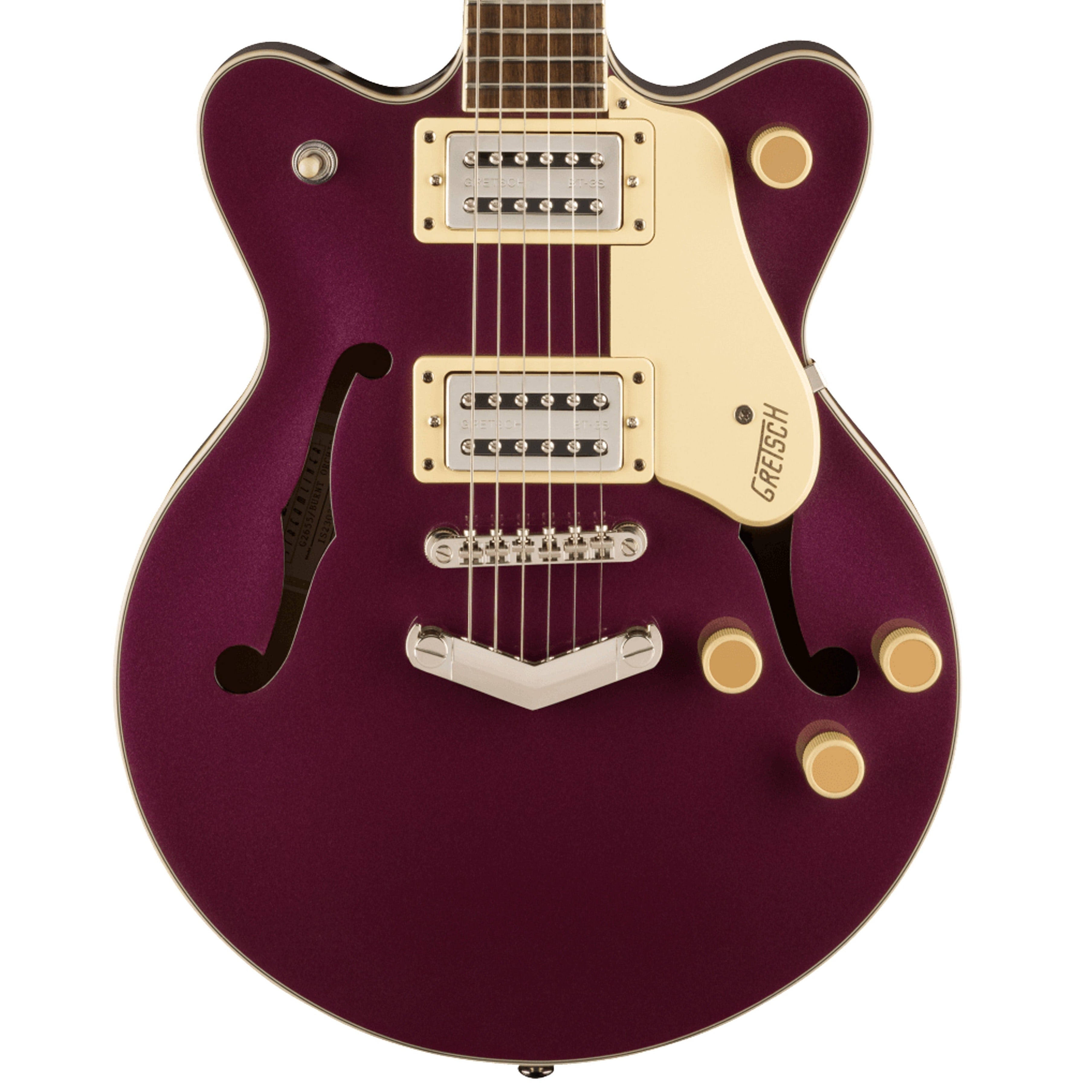 Gretsch G2655 Streamliner Center Block Jr. Doublecut Semi-Hollowbody Guitar, Burnt | Zoso Music Sdn Bhd