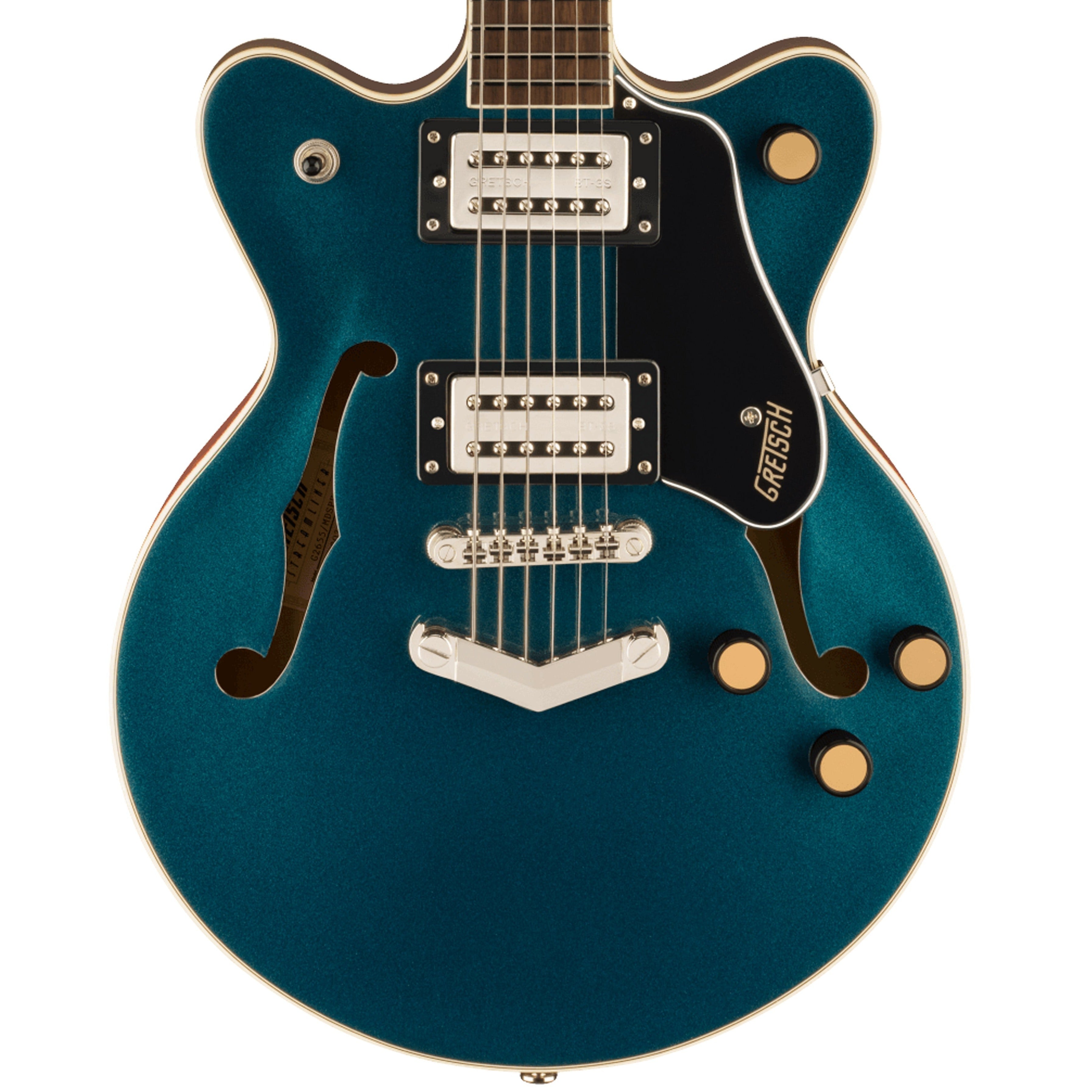 Gretsch G2655 Streamliner Center Block Jr. Doublecut Semi-Hollowbody Guitar, Midnight Sapphire | Zoso Music Sdn Bhd