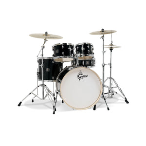 Gretsch GE4605B Energy 5-Piece Drum Kit w/Hardware (20inch BD), No Cymbals, Black | Zoso Music Sdn Bhd