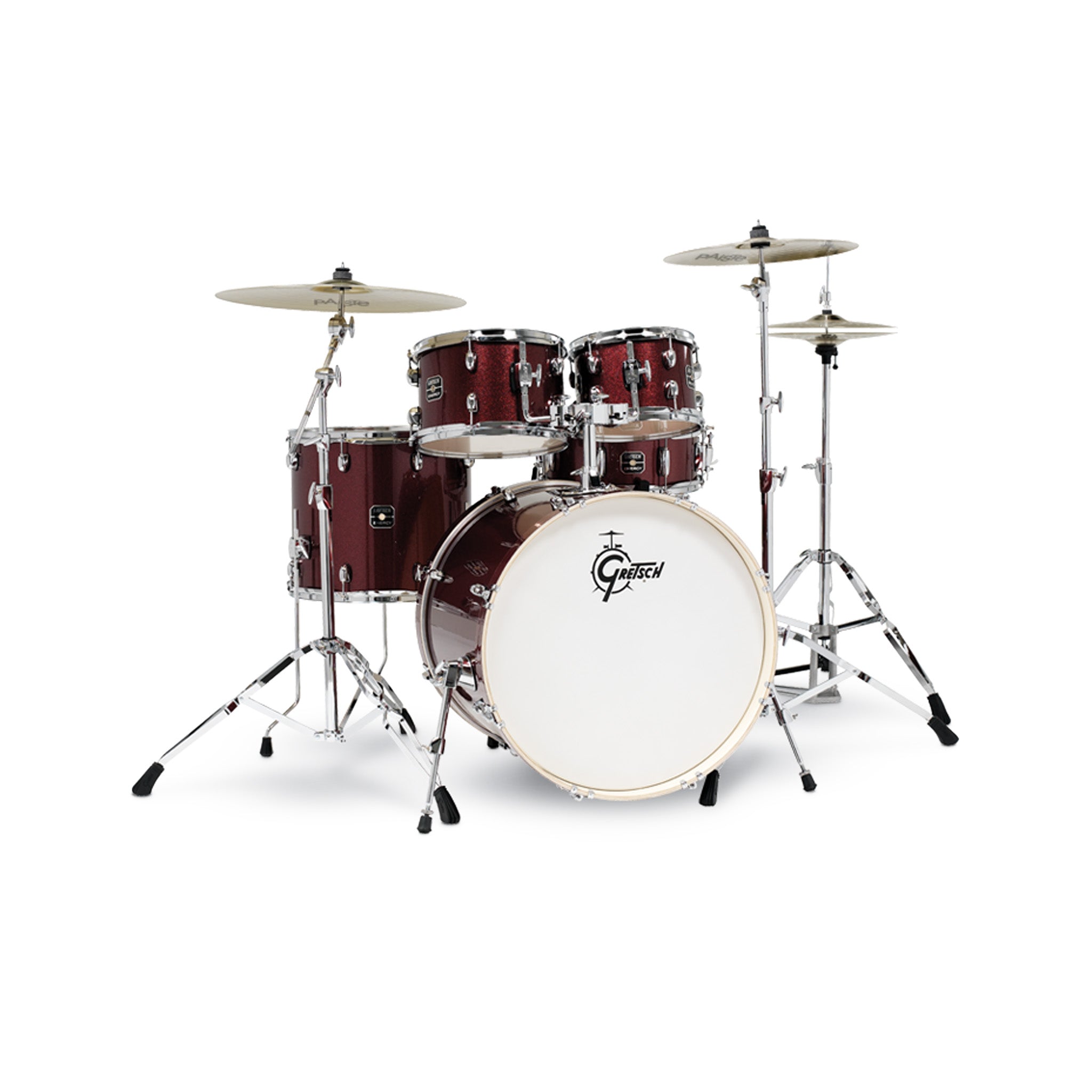 Gretsch GE4E825RS Energy 5-Piece Drum Kit w/Hardware(22inch BD), No Cymbals, Ruby Sparkle
 | Zoso Music Sdn Bhd