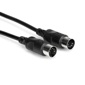 Hosa MID-325BK MIDI Cable, 25ft, Black |  HOSA |  CABLES |  Zoso Music