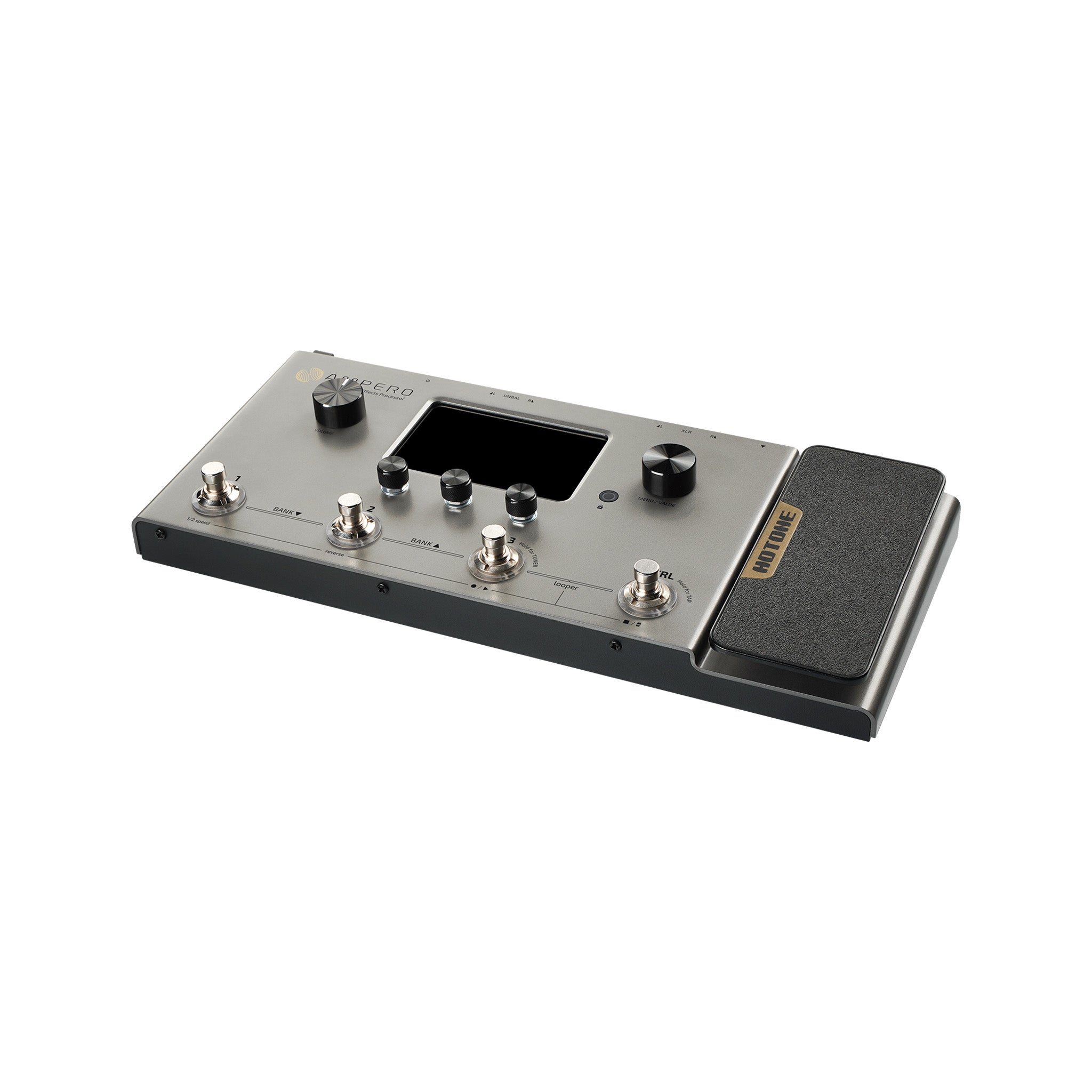 Hotone Limited Edition MP-100 Ampero Multieffects Pedal, Silver Zoso Music