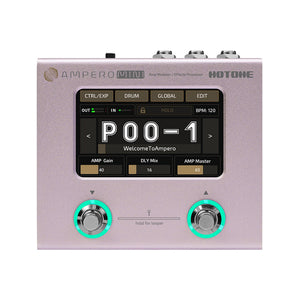 Hotone MP-50PT Ampero Mini Multieffects Pedal w/9V adapter, Purple Taro |  HOTONE |  MULTI-EFFECTS |  Zoso Music