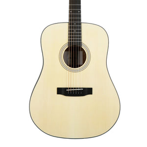 Harmony Foundation Series Terra Dreadnought Acoustic Guitar, Natural Satin | Zoso Music Sdn Bhd
