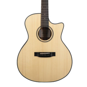 Harmony Foundation Series e-Terra ST GA Cutaway Acoustic Guitar, Natural Satin | Zoso Music Sdn Bhd