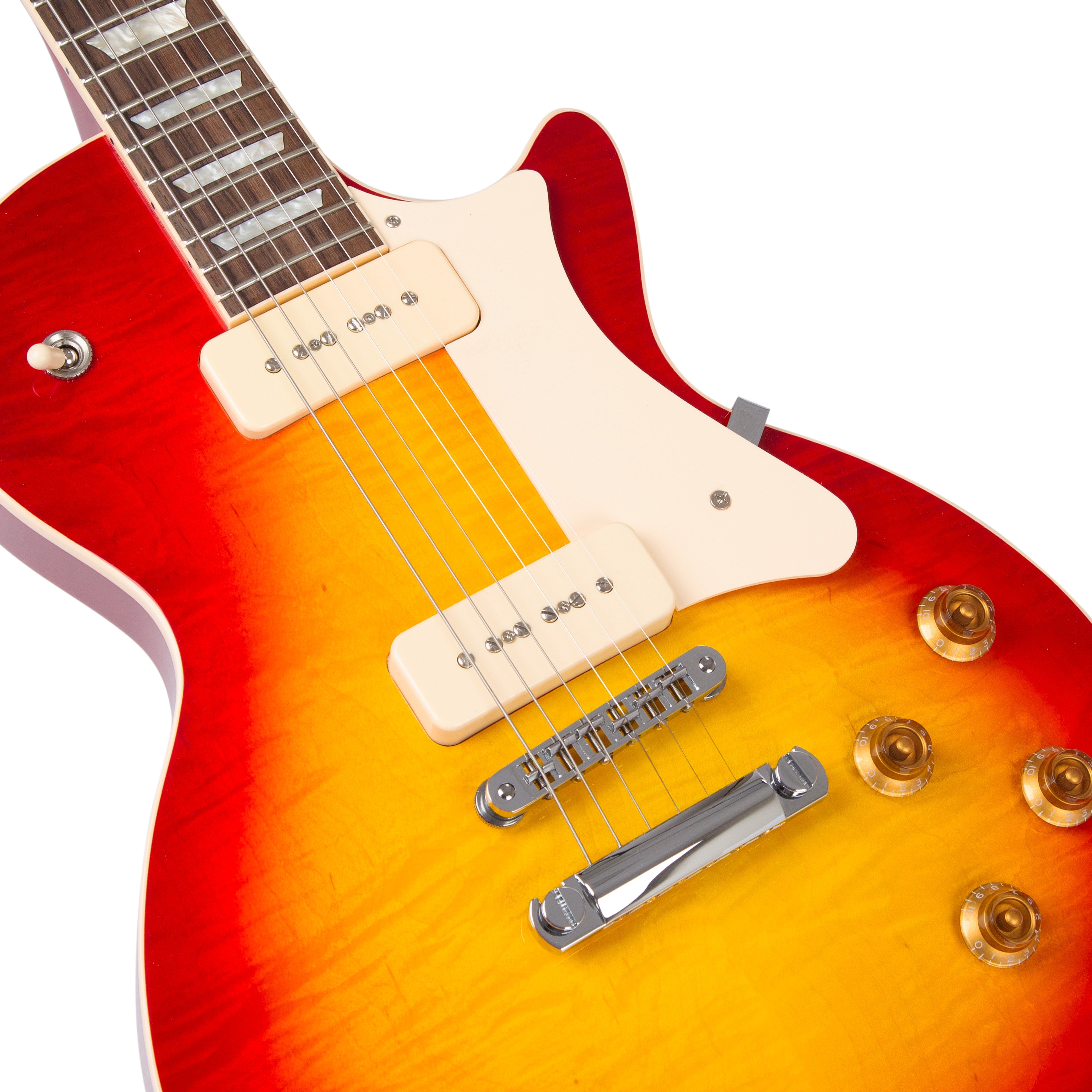 Heritage Standard Collection H-150 P90 Electric Guitar with Case, Vintage Cherry Sunburst