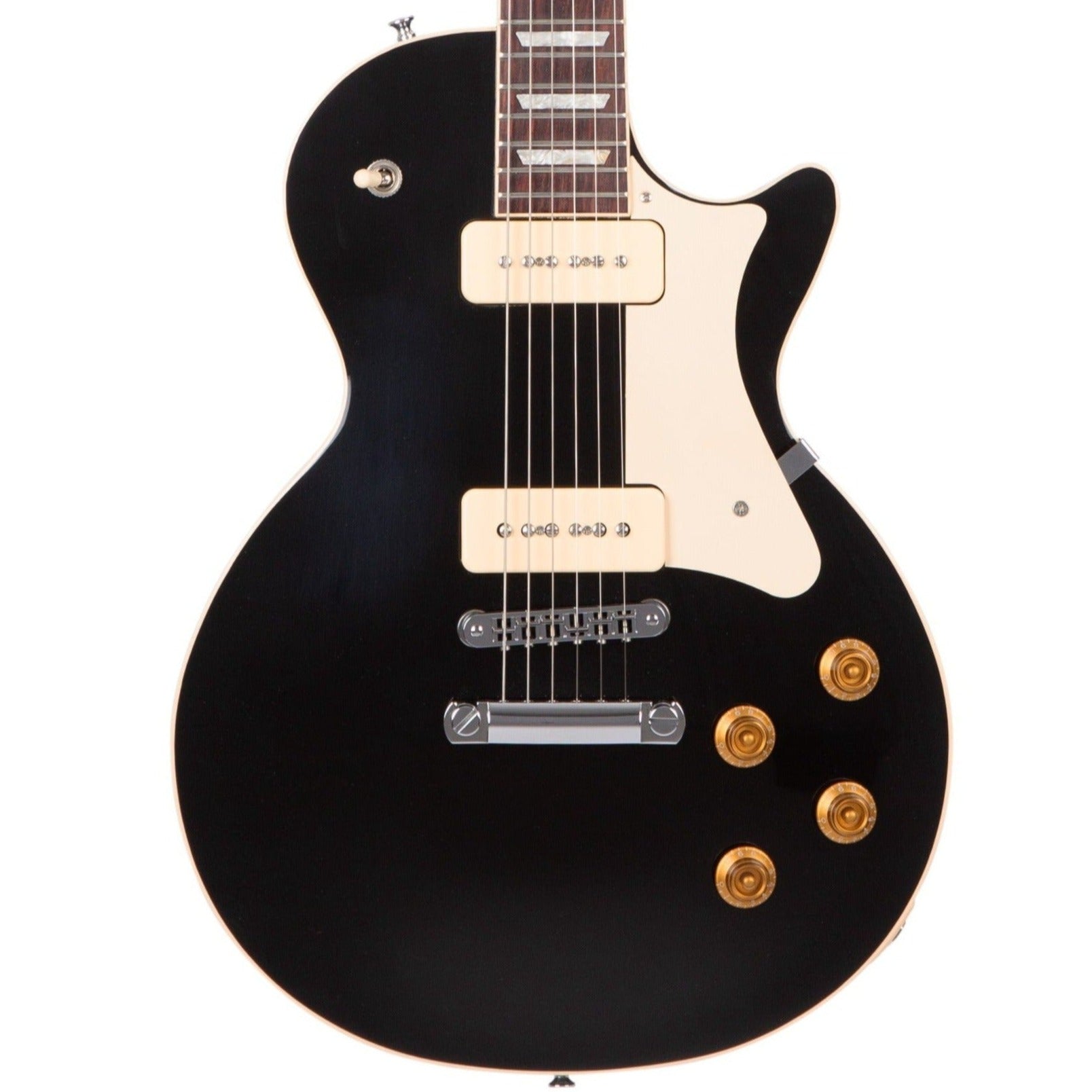 Heritage Standard Collection H-150 P90 Electric Guitar with Case, Ebony | Zoso Music Sdn Bhd