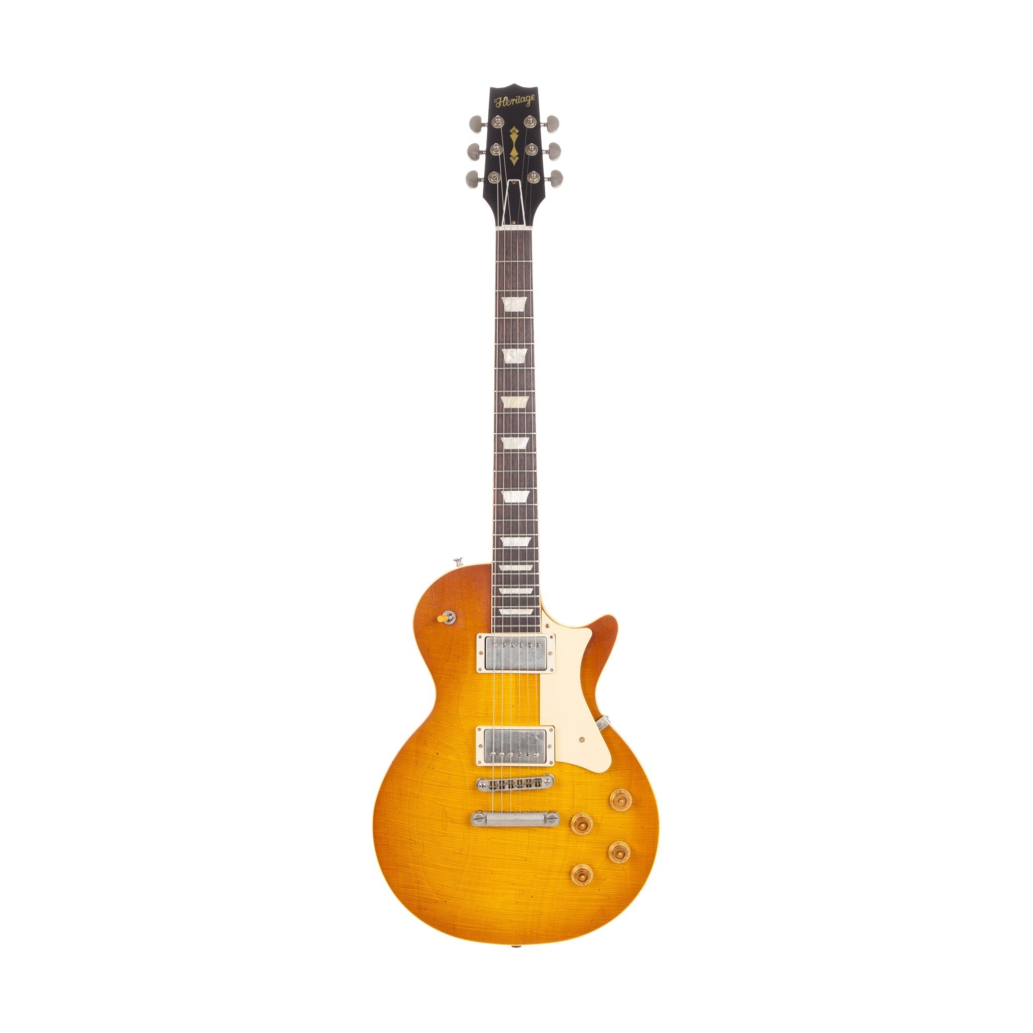 Heritage Custom Shop Core Collection H-150 Plain Top Electric Guitar with Case, Dirty Lemon Burst, Artisan Aged |  HERITAGE |  ELECTRIC GUITAR |  Zoso Music