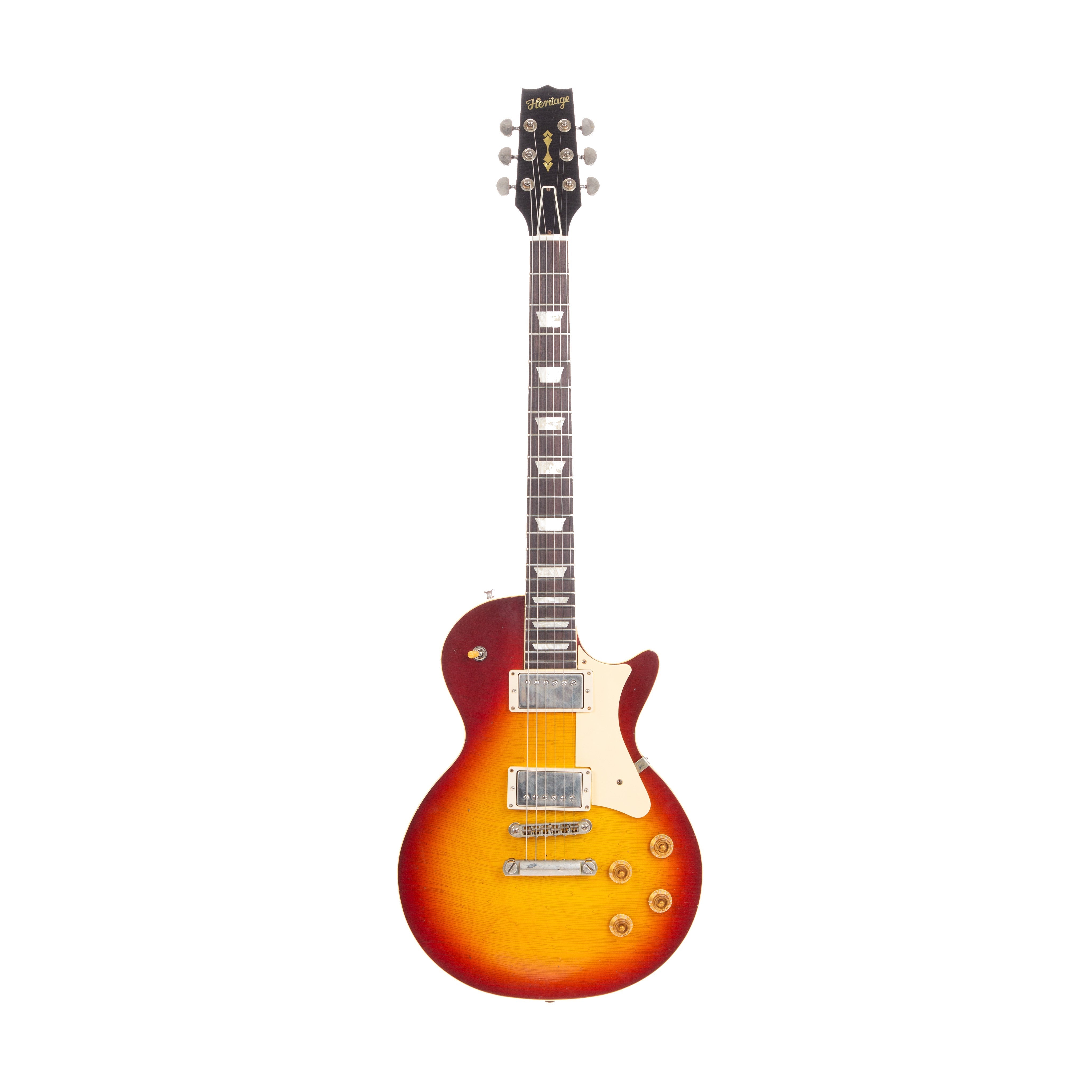 Heritage Custom Shop Core Collection H-150 Plain Top Electric Guitar with Case, Dark Cherry Sunburst, Artisan Aged |  HERITAGE |  ELECTRIC GUITAR |  Zoso Music