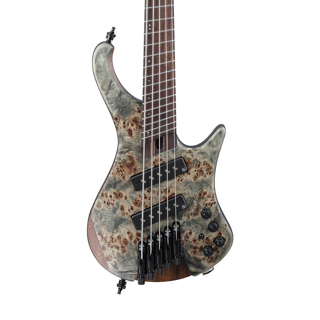 Ibanez Bass Workshop EHB1505MS 5-string Multi-scale Bass Guitar - Black Ice Flat | Zoso Music Sdn Bhd