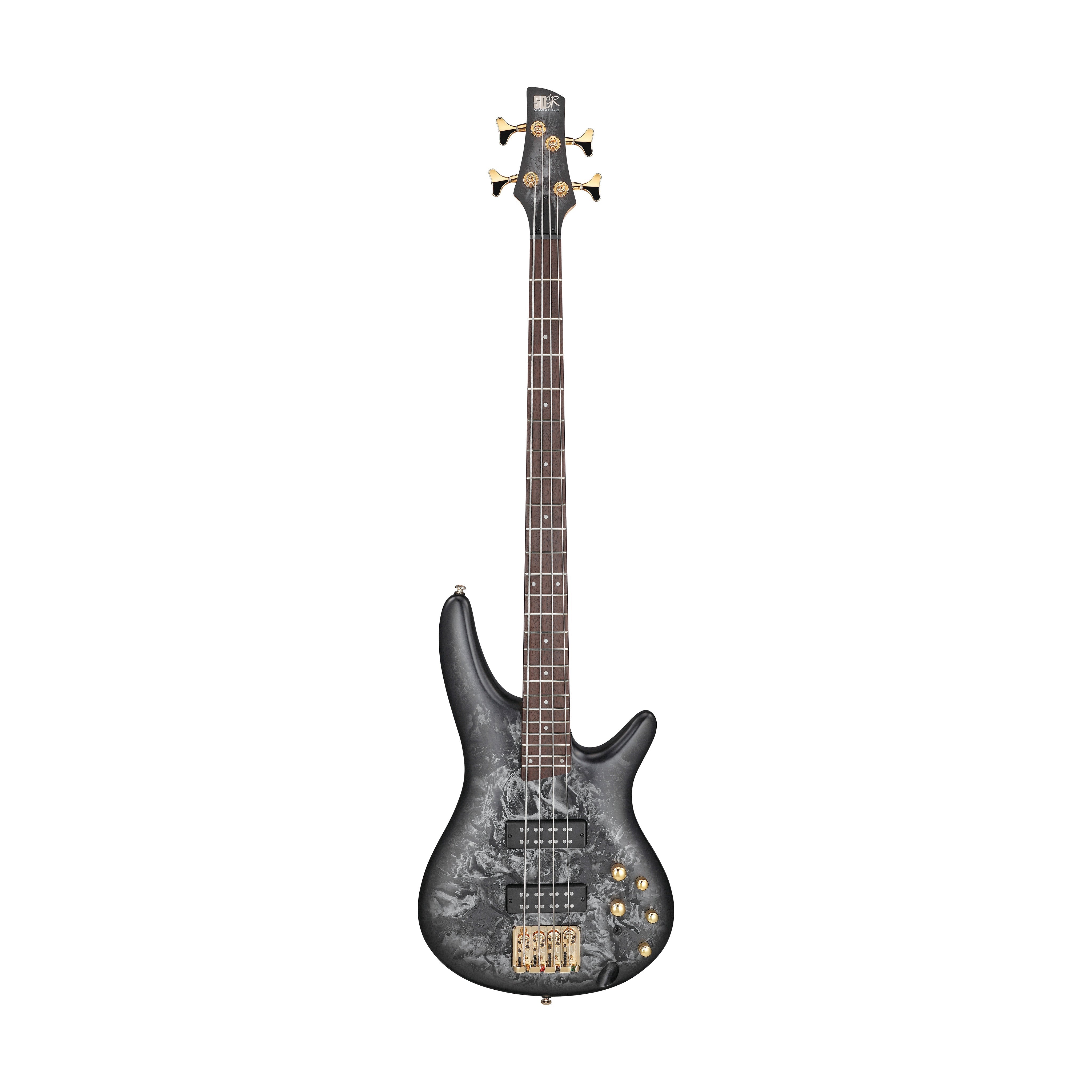 Ibanez SR300EDX-BZM 4-String Bass Guitar, Black Ice Frozen Matte |  IBANEZ |  BASS GUITAR |  Zoso Music