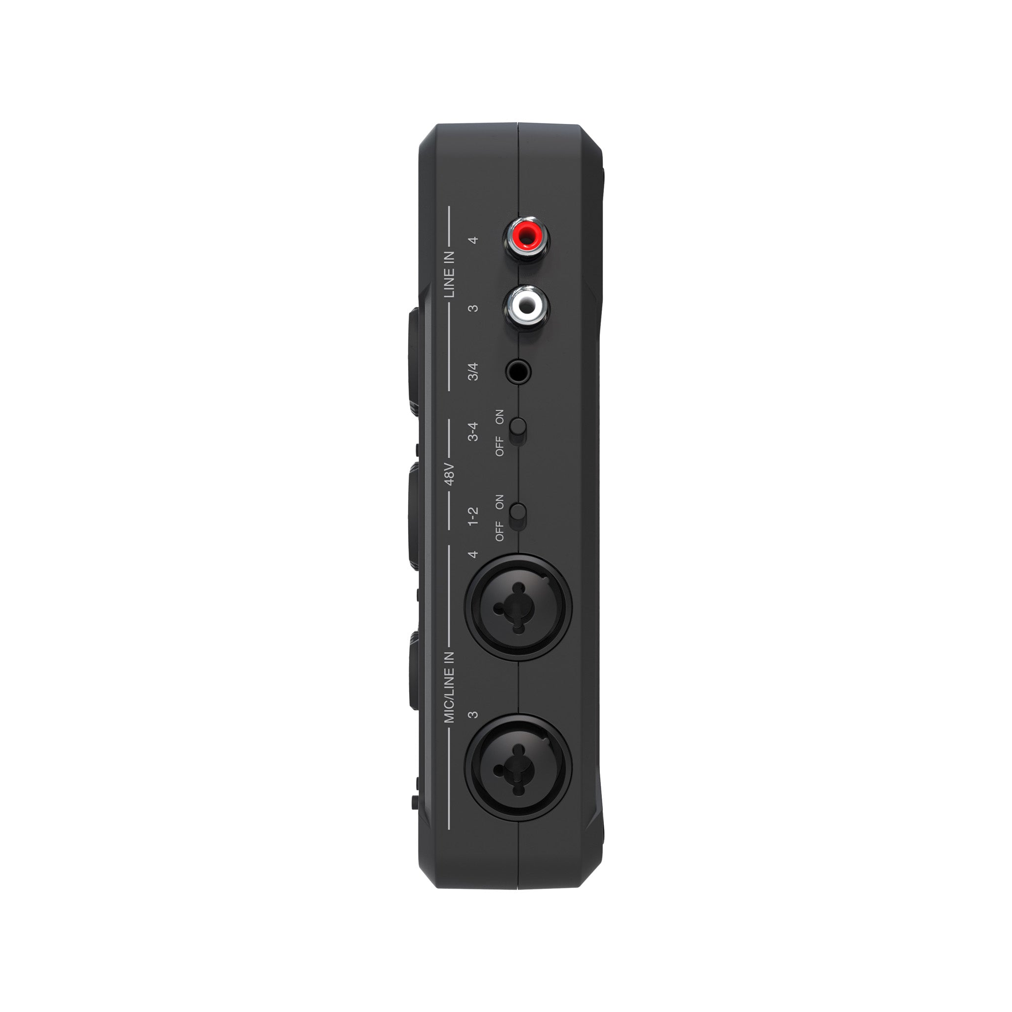 IK Multimedia iRig Pro Quattro Side View Zoso Music