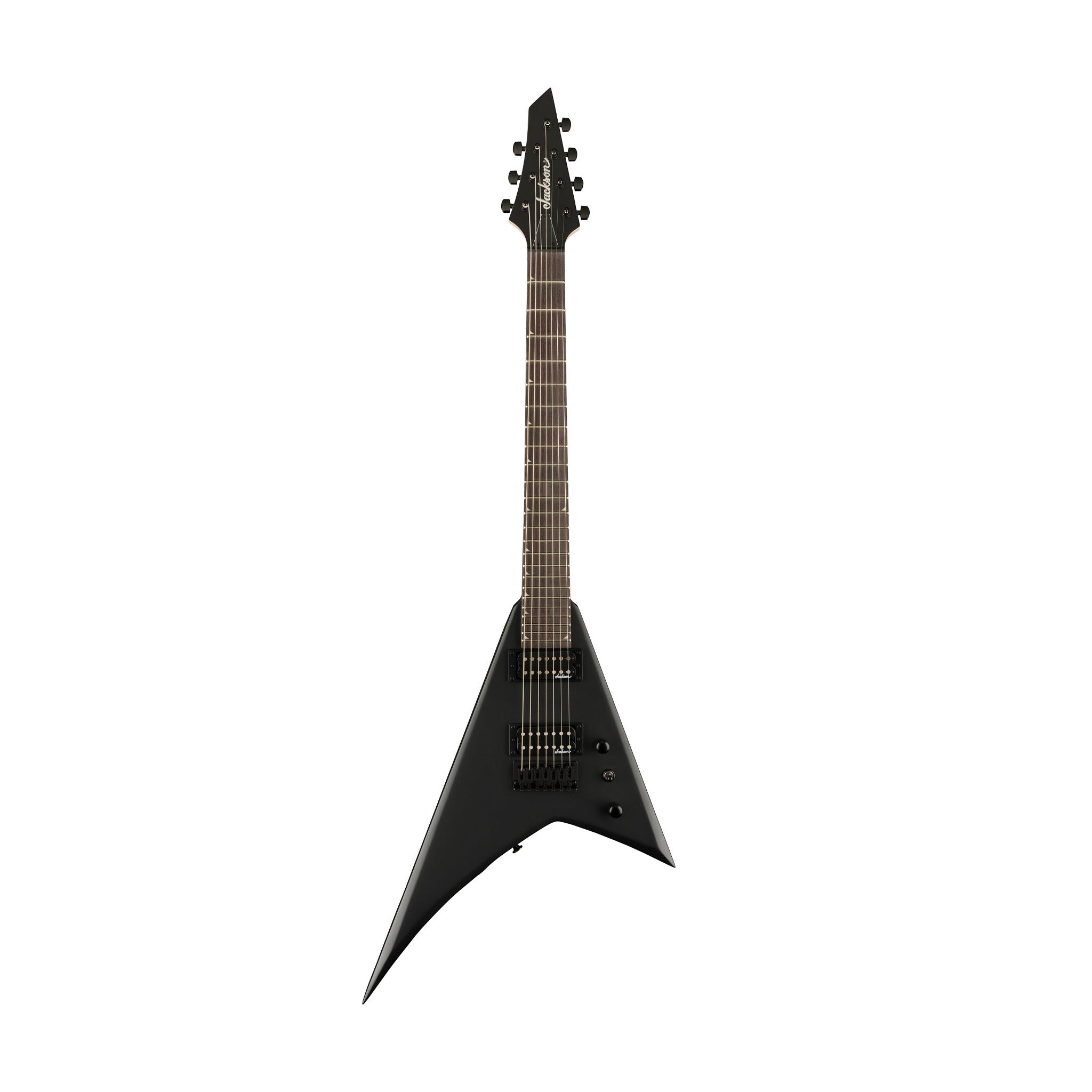 Jackson JS Series Rhoads JS22-7 RR HT 7-String Electric Guitar, Amaranth FB, Satin Black |  JACKSON |  ELECTRIC GUITAR |  Zoso Music
