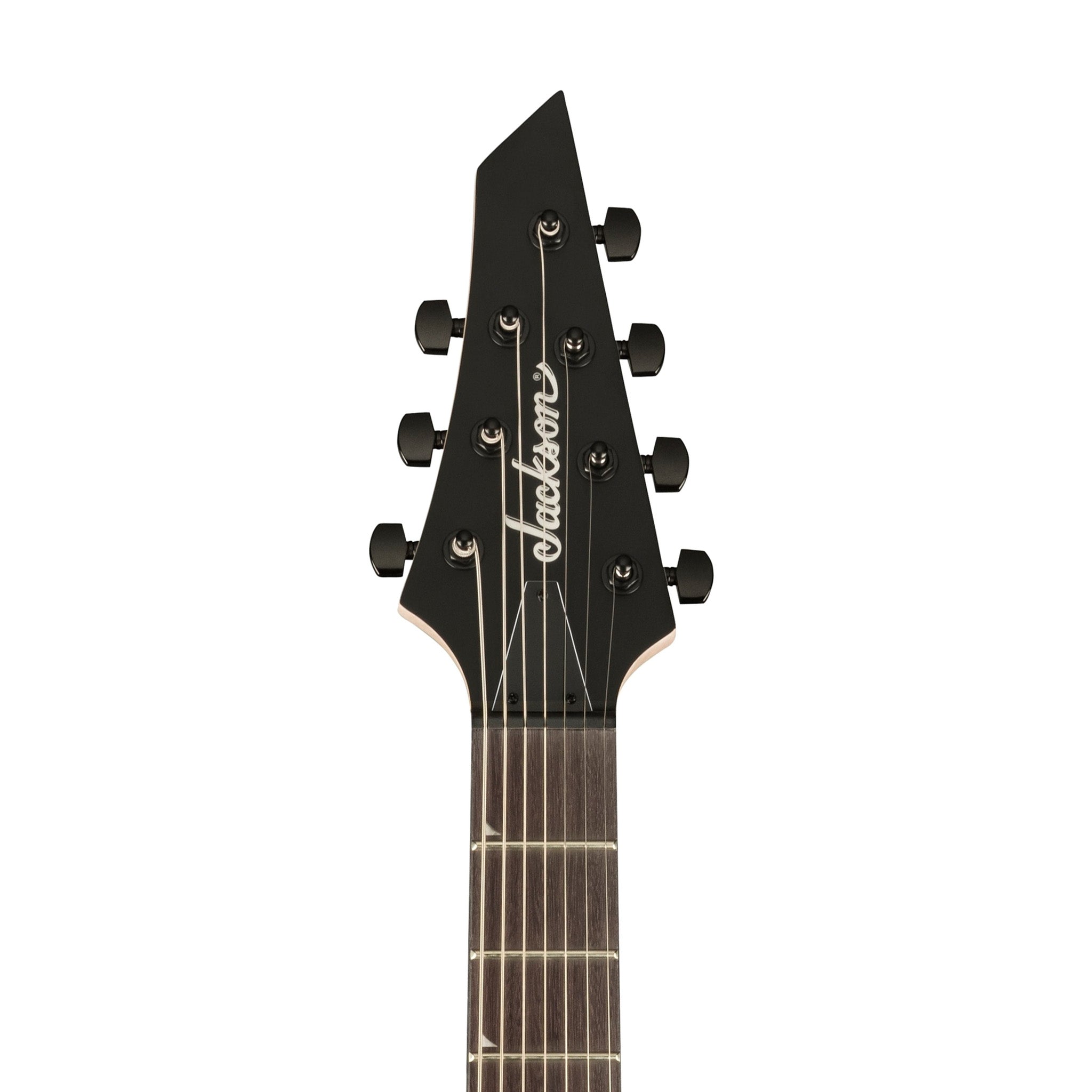 Jackson JS Series Rhoads JS22-7 RR HT 7-String Electric Guitar, Amaranth FB, Satin Black |  JACKSON |  ELECTRIC GUITAR |  Zoso Music