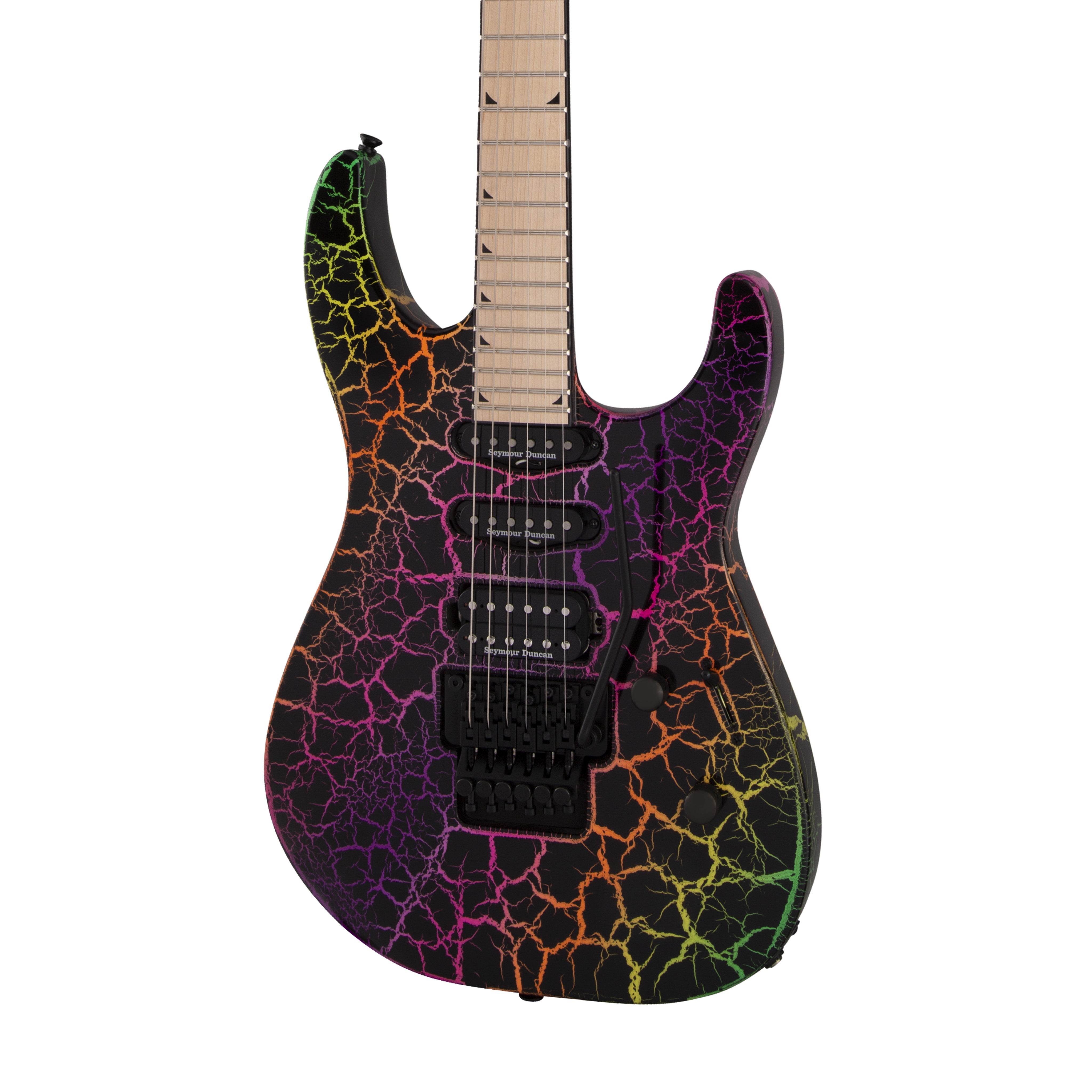 Jackson SL3M Pro Series Soloist Electric Guitar, Maple FB, Rainbow Crackle | Zoso Music Sdn Bhd