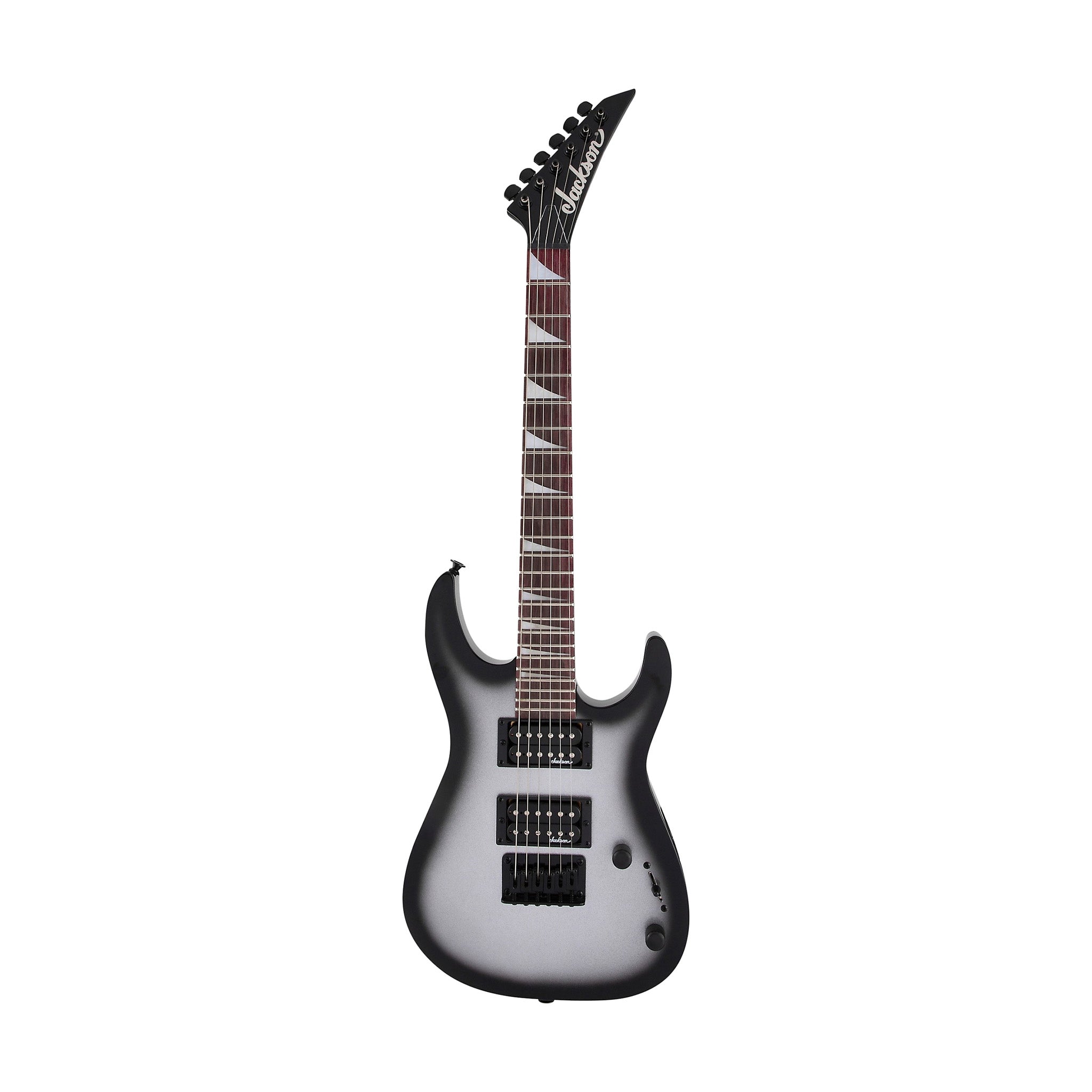 Jackson JS Series Dinky Minion JS1X Electric Guitar, Amaranth FB, Metallic Silver Burst |  JACKSON |  ELECTRIC GUITAR |  Zoso Music