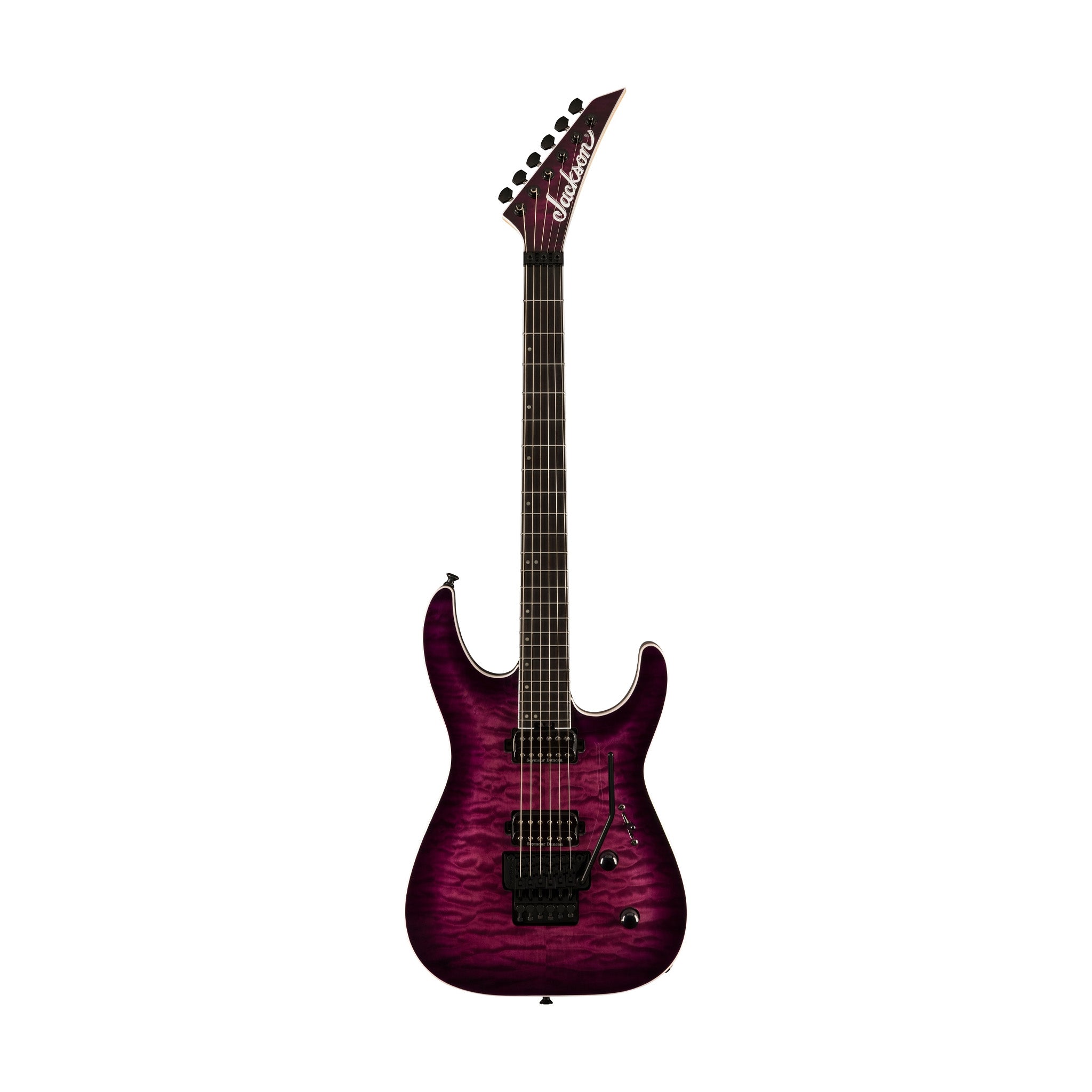 Jackson Pro Plus Series Dinky DKAQ Electric Guitar, Ebony FB, Transparent Purple Burst |  JACKSON |  ELECTRIC GUITAR |  Zoso Music