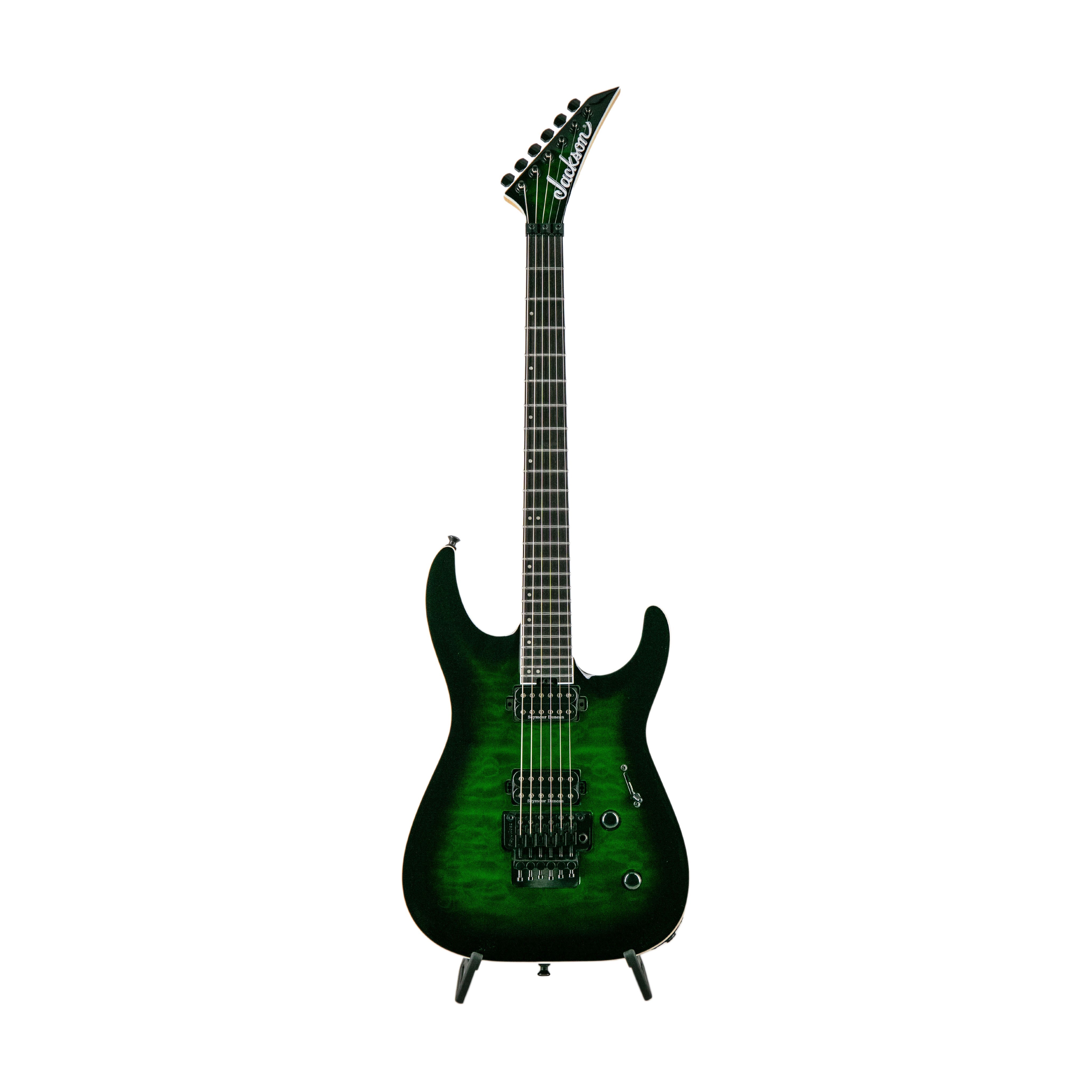 Jackson Pro Plus Series Dinky DKAQ Electric Guitar, Ebony FB, Emerald Green