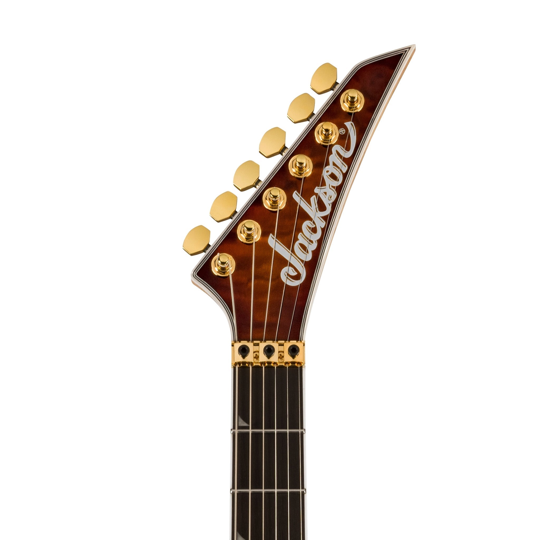 Jackson Pro Plus Series Soloist SLA3Q Electric Guitar, Ebony FB, Amber Tiger Eye |  JACKSON |  ELECTRIC GUITAR |  Zoso Music