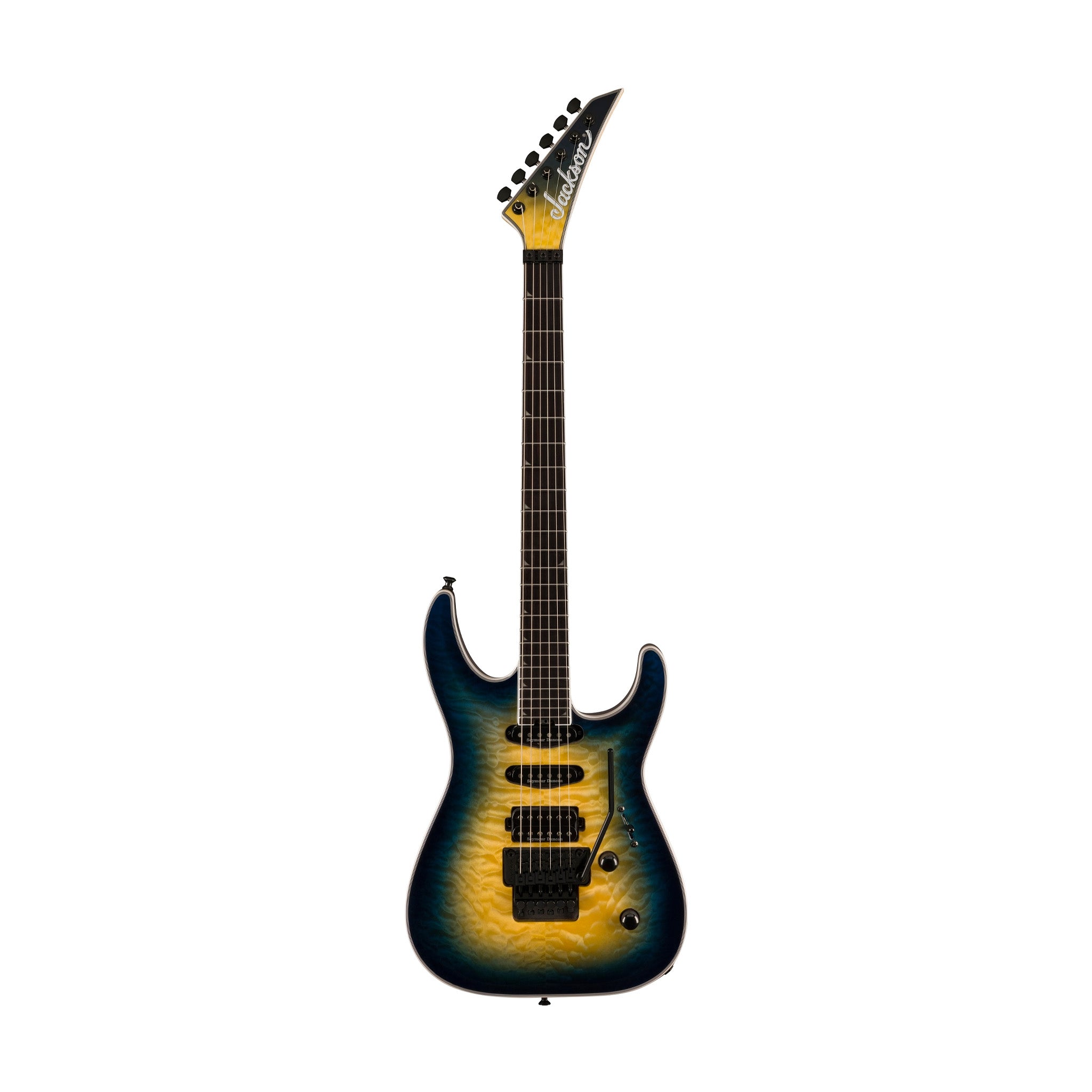 Jackson Pro Plus Series Soloist SLA3Q Electric Guitar, Ebony FB, Amber Blue Burst |  JACKSON |  ELECTRIC GUITAR |  Zoso Music