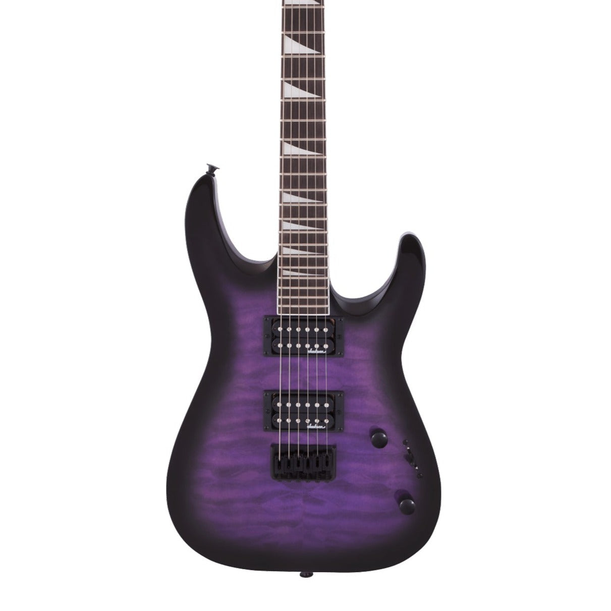 Jackson JS Series Dinky Arch Top JS32Q DKA HT Electric Guitar, Amaranth FB, Transparent Purple Burst