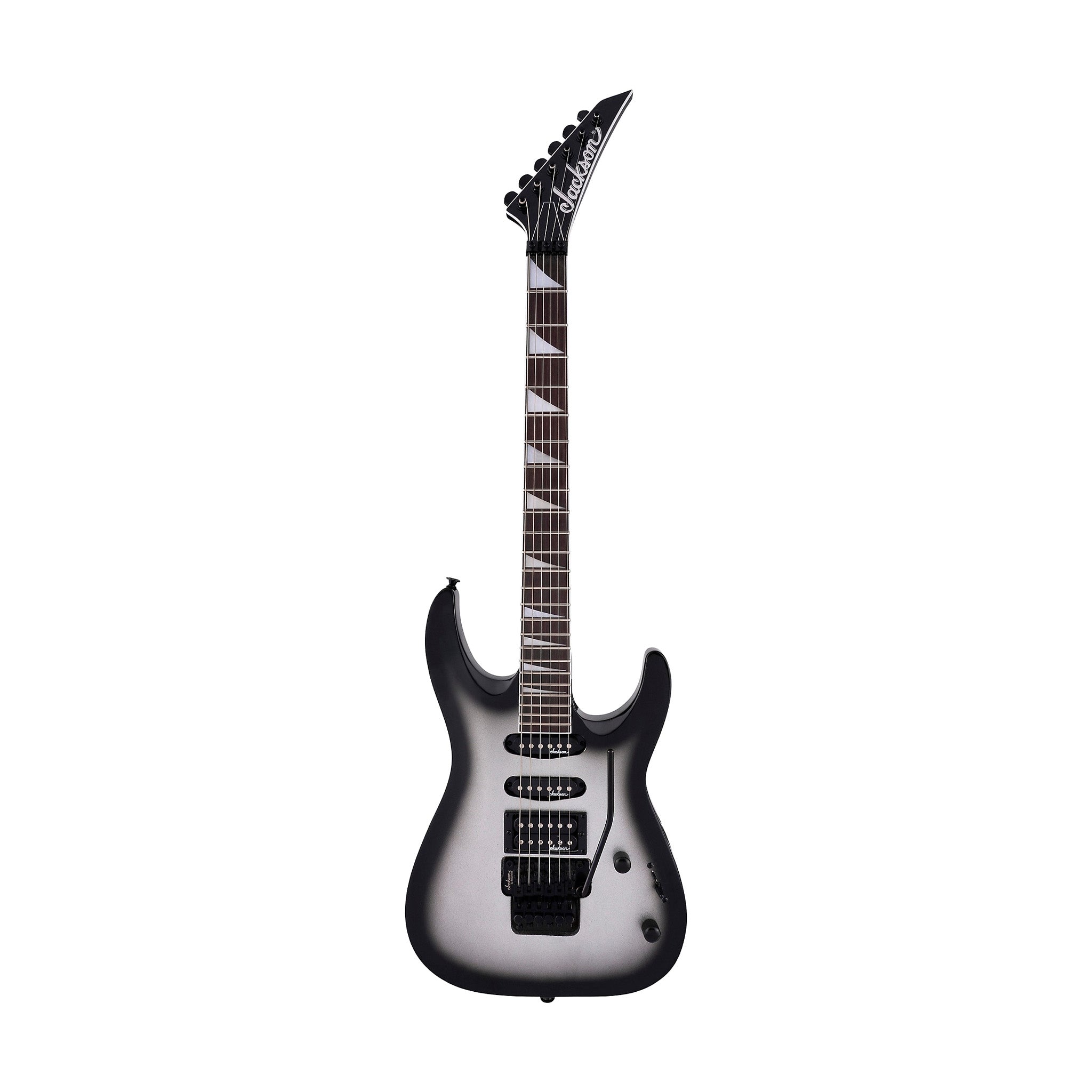 Jackson JS Series Dinky Arch Top JS34 DKA Electric Guitar, Amaranth FB, Silver Burst |  JACKSON |  ELECTRIC GUITAR |  Zoso Music
