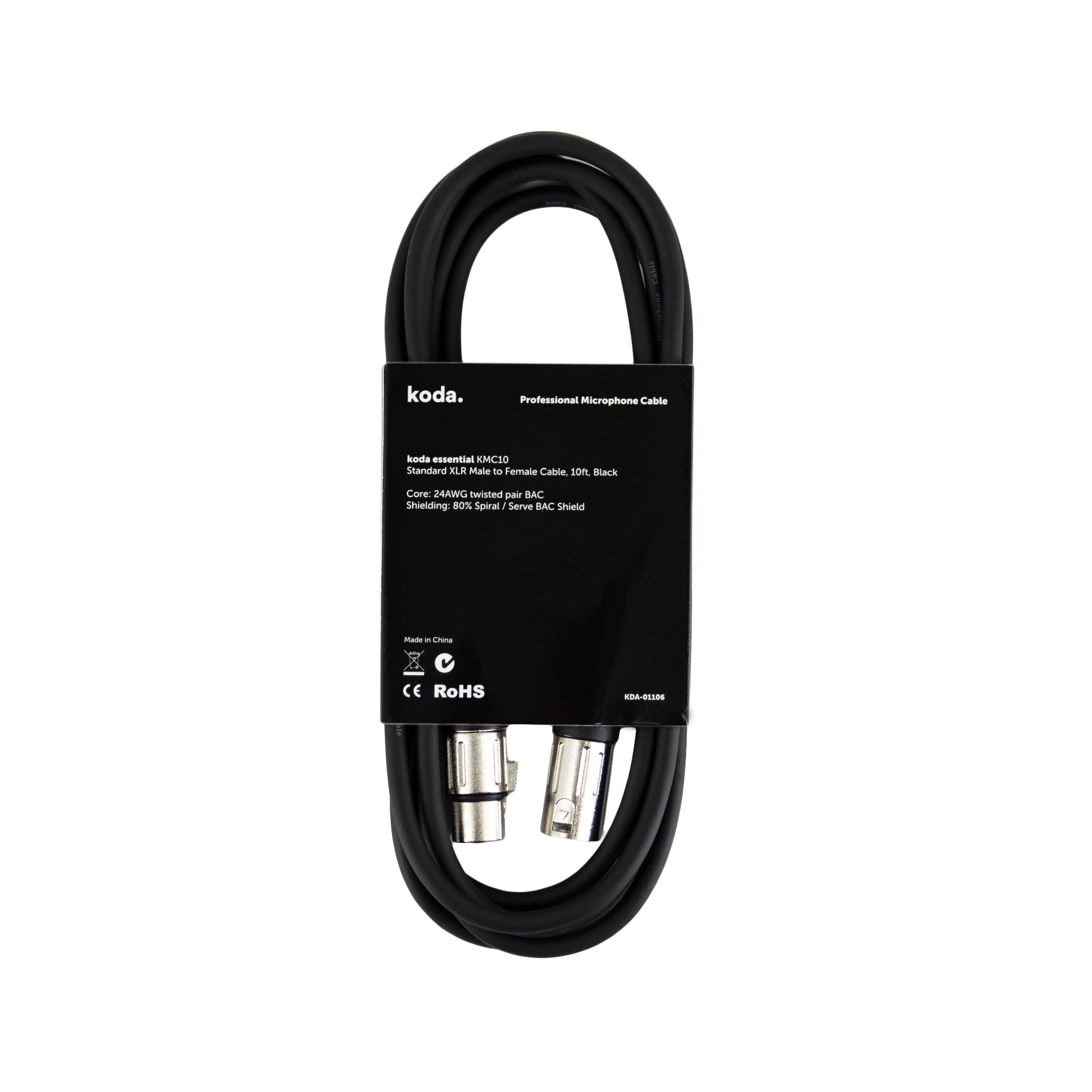 koda essential KMC10 Microphone Cable - ZOSO MUSIC