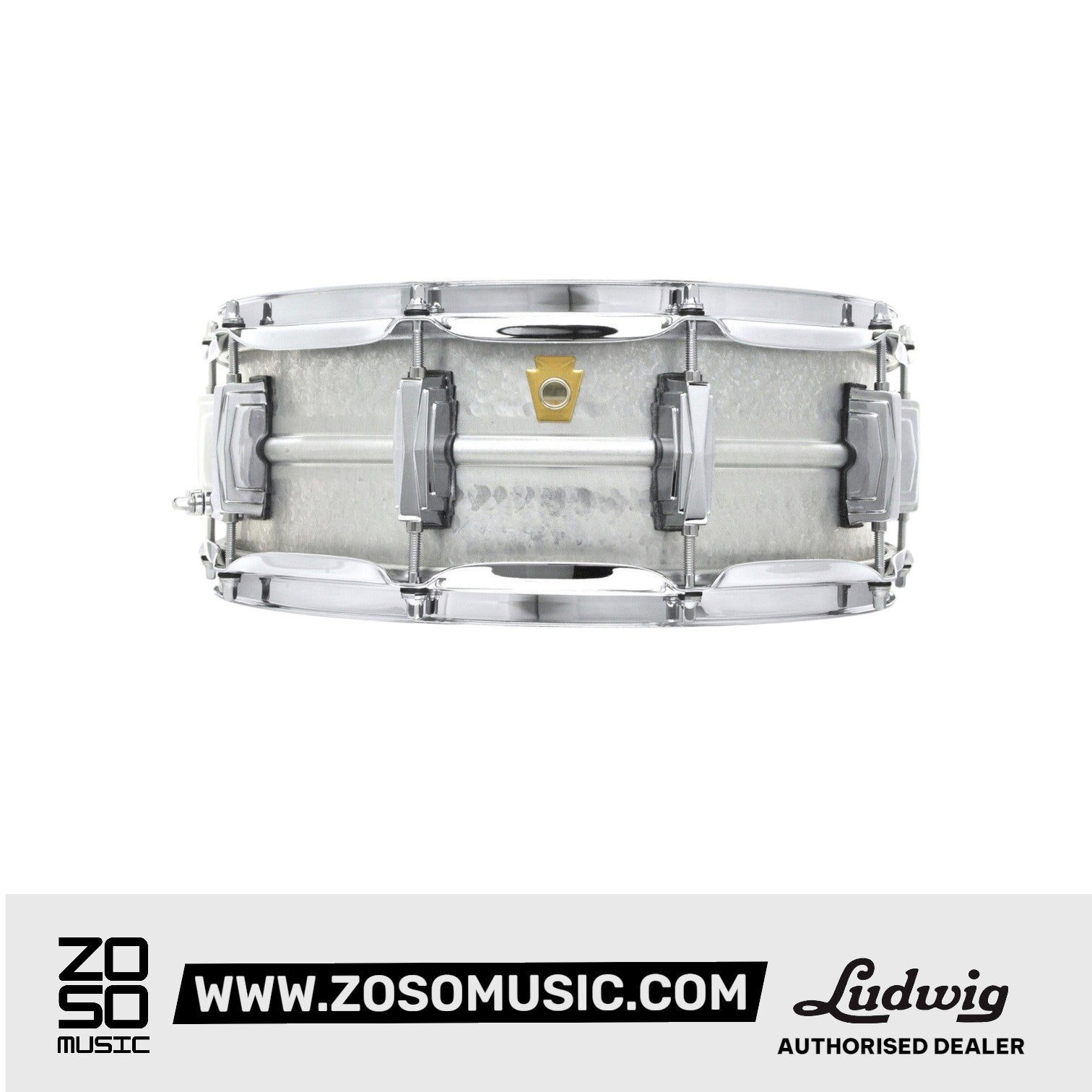 Ludwig LA404K 5x14inch Acrophonic Hammered Special Edition Snare Drum |  LUDWIG |  DRUM-SNARE DRUM |  Zoso Music