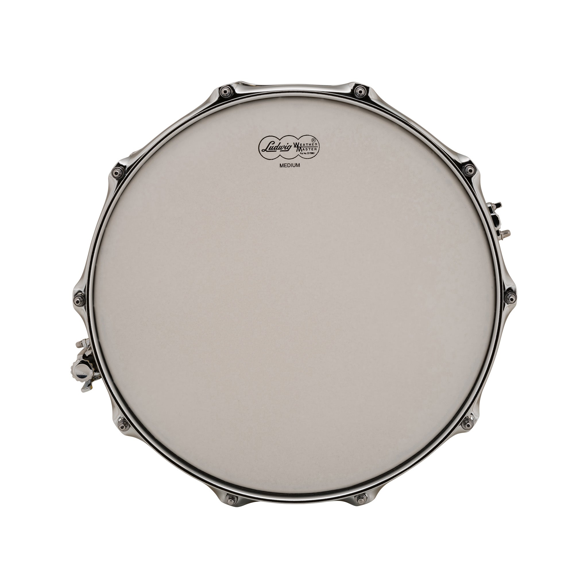 Ludwig LB420BKT 5x14inch Hammered Brass Snare Drum, Smooth Shell, Tube Lugs