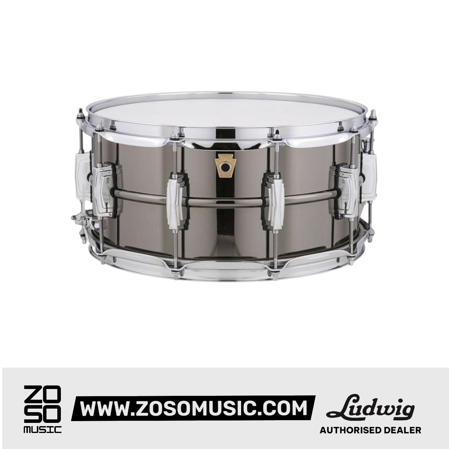 Ludwig LB545 5x14inch Limited Bronze Black Beauty Snare Drum |  LUDWIG |  DRUM-SNARE DRUM |  Zoso Music