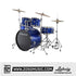 Ludwig LC16019 Accent Fuse 5-Piece Drums Set w/Hardware+Throne+Cymbal, Blue Foil | Zoso Music Sdn Bhd