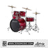 Ludwig Lc16514 Accent Drive 5-piece Drums Set With Hardware, Throne, Cymbal, Red Foil Color (Full Set) | Zoso Music Sdn Bhd