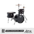 Ludwig LC178X016 Pocket Kit 4-Piece Drum Kit w/Hardware+Cymbals, Black Sparkle | Zoso Music Sdn Bhd