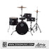 Ludwig LC178X016 Pocket Kit 4-Piece Drum Kit w/Hardware+Cymbals, Black Sparkle |  LUDWIG |  DRUM-ACOUSTIC |  Zoso Music