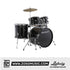 Ludwig LC19011 Accent Fuse 5-Piece Drums Set w/Hardware+Throne+Cymbal, Black Sparkle |  LUDWIG |  DRUM-ACOUSTIC |  Zoso Music