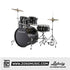 Ludwig LC19511 Accent Drive 5-Piece Drums Set w/Hardware+Throne+Cymbal, Black Sparkle |  LUDWIG |  DRUM-ACOUSTIC |  Zoso Music