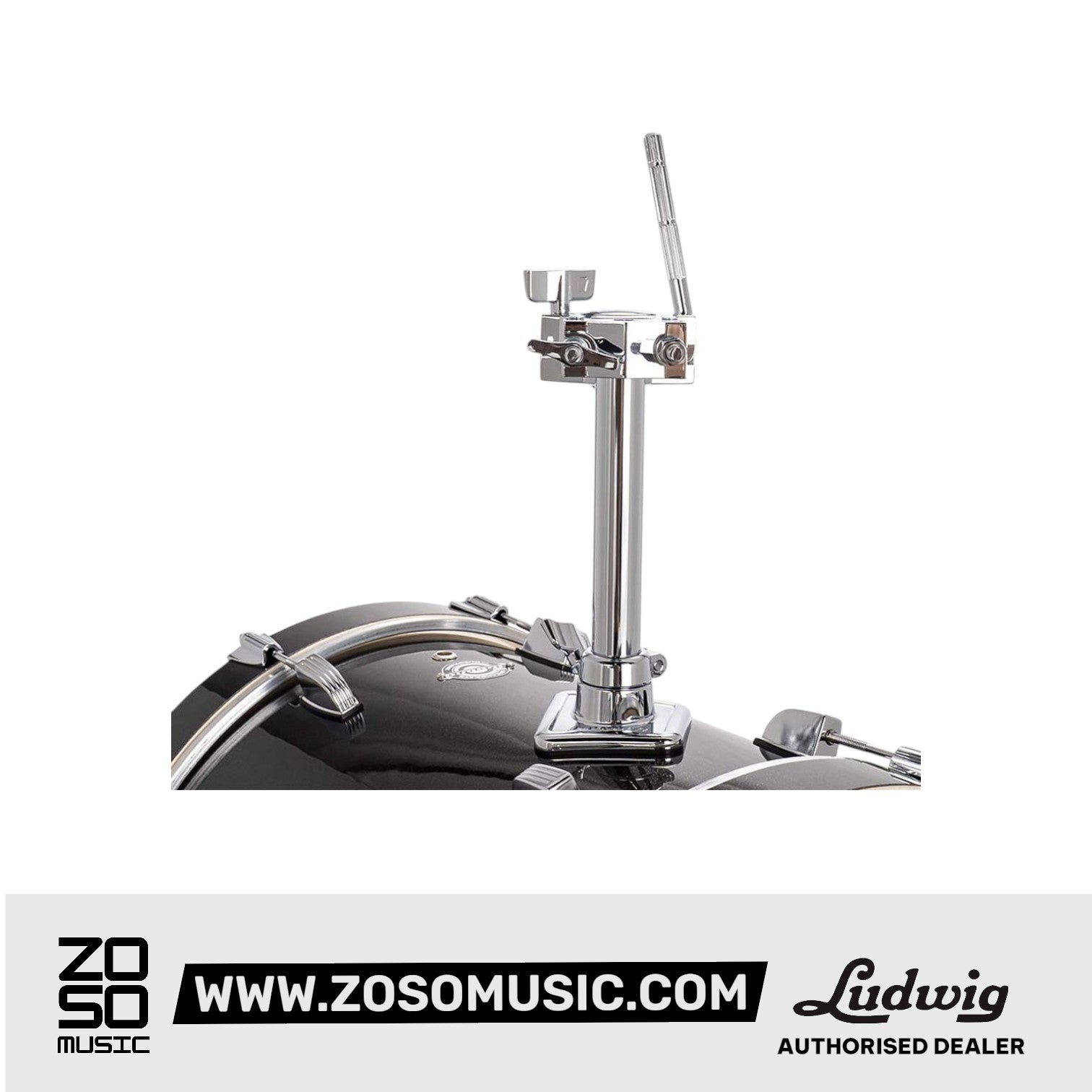 Ludwig LC2791 Breakbeats By Questlove 4-Piece Drum Kit w/ Bag, Black Sparkle |  LUDWIG |  DRUM-ACOUSTIC |  Zoso Music