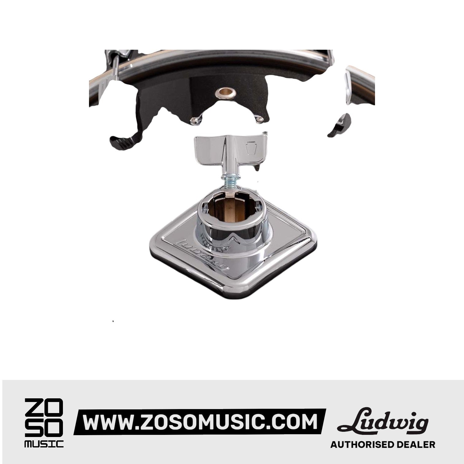 Ludwig LC2791 Breakbeats By Questlove 4-Piece Drum Kit w/ Bag, Black Sparkle |  LUDWIG |  DRUM-ACOUSTIC |  Zoso Music