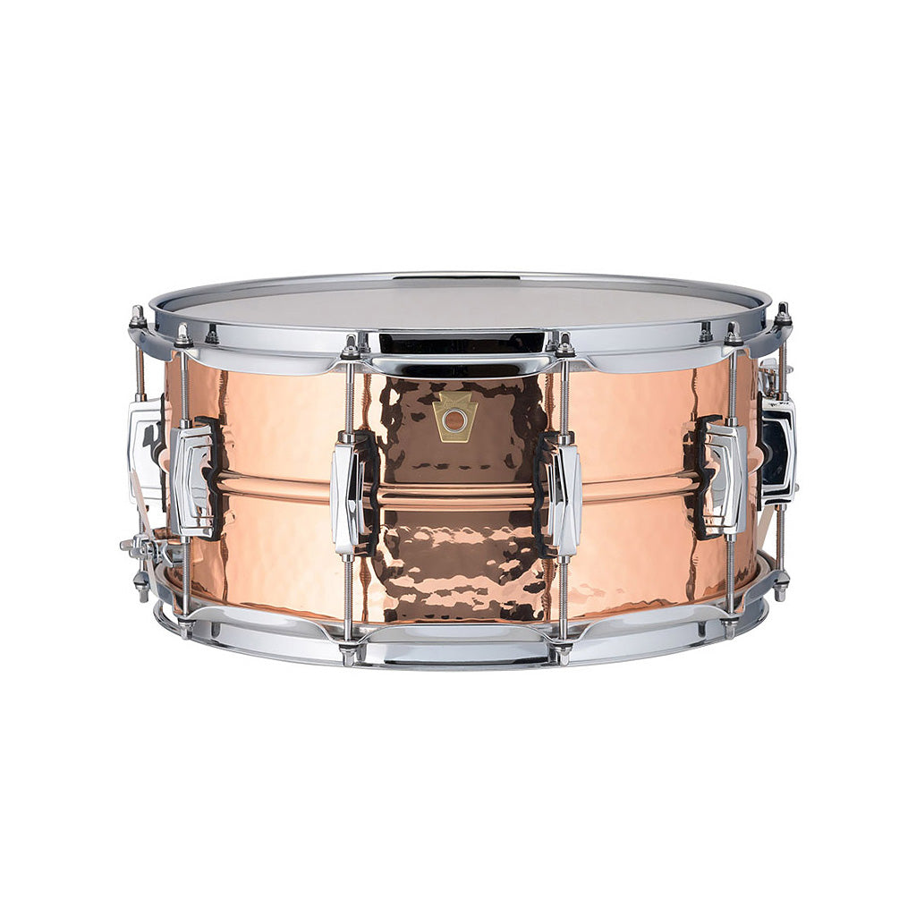 Ludwig LC662K 6.5x14inch Copperphonic Snare Drum, Hammered Shell, Imperial Lugs